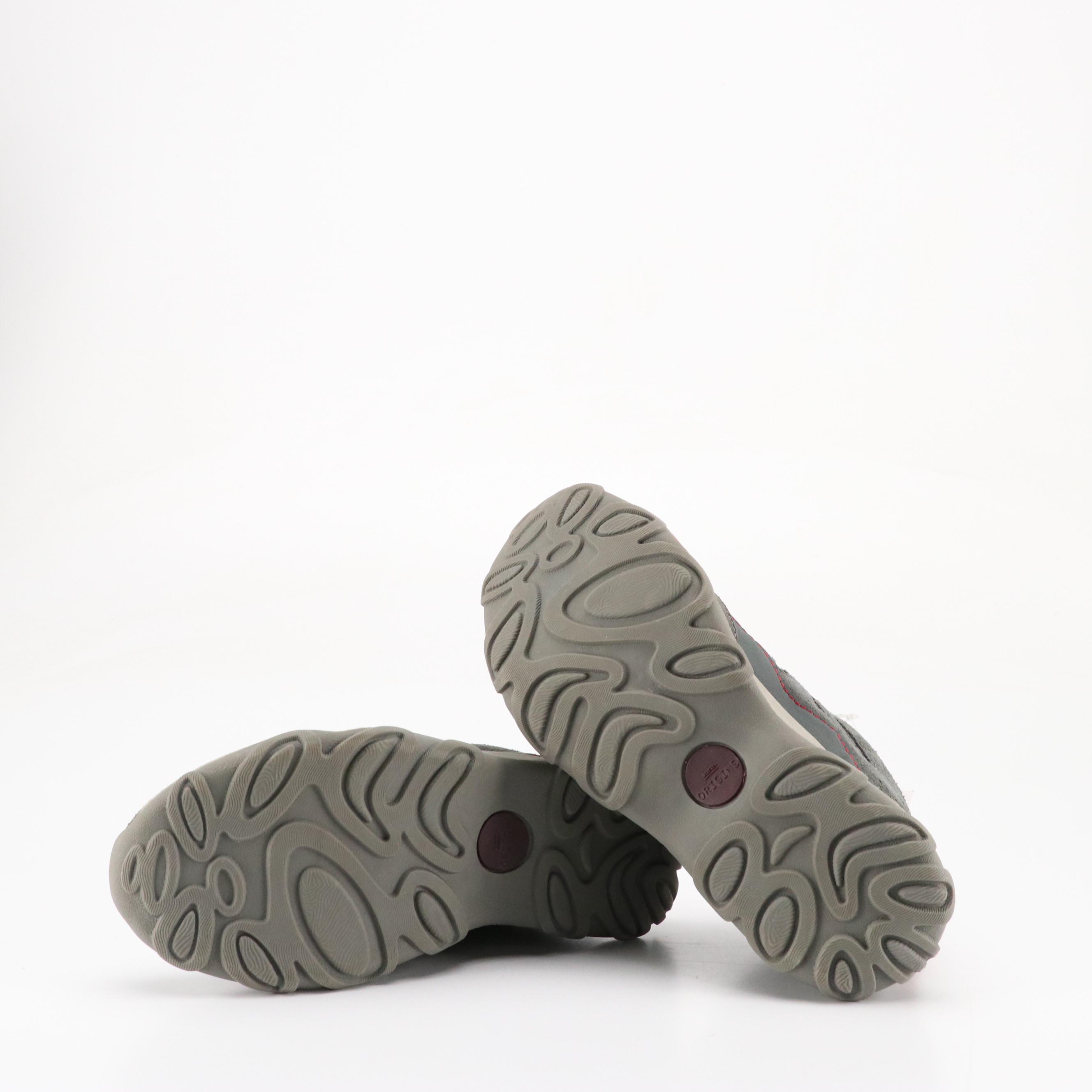 Earth Origins Grey Suede "Tristan" Hiking Boots, Softspots Anni Hi Loafers, More