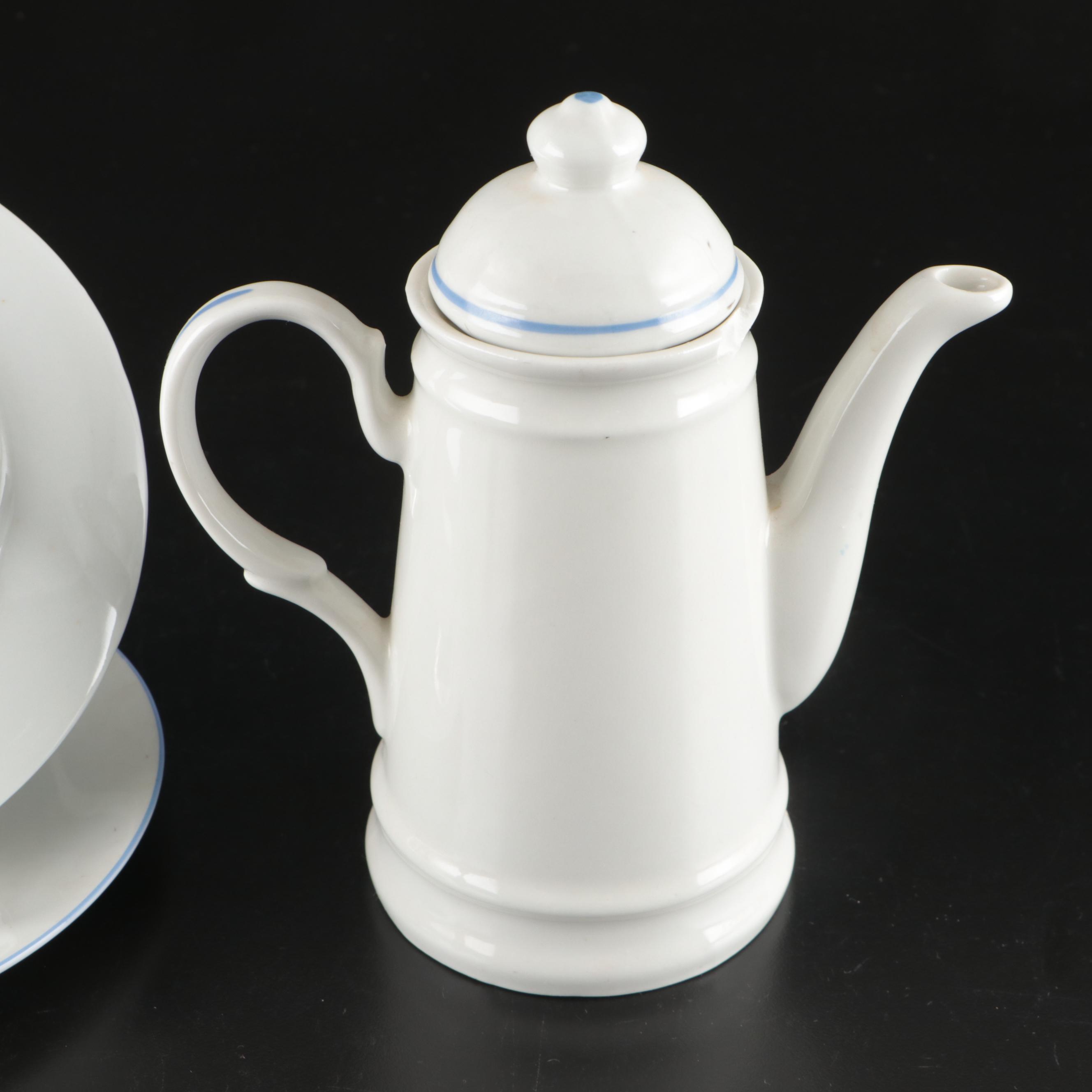 Wood & Sons "Ellgreave" Teapot with Other Coffee Pots, Plates and Sugar