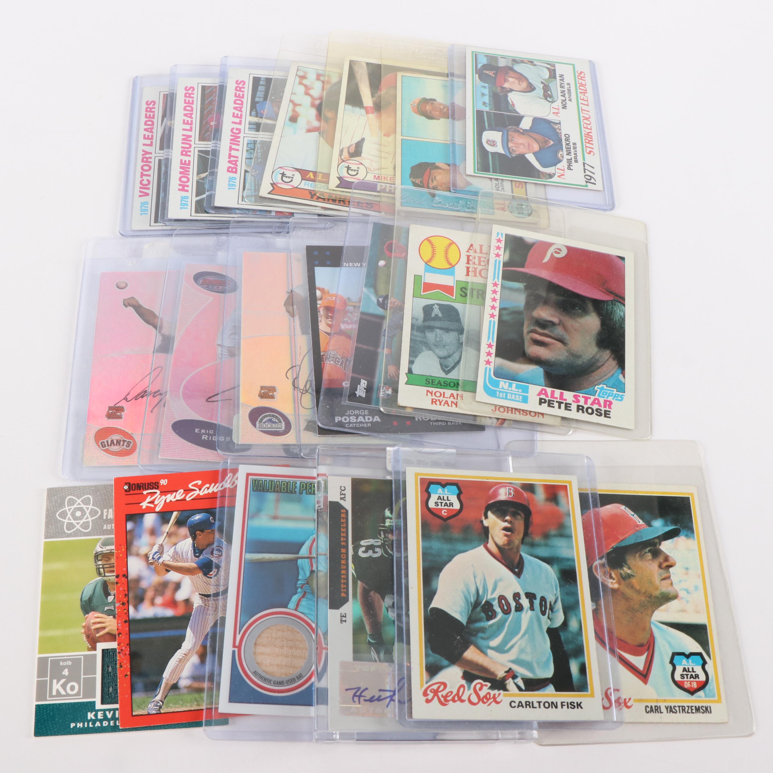 Two Boxes of Topps Baseball Cards, 1950s to 2000s, and More