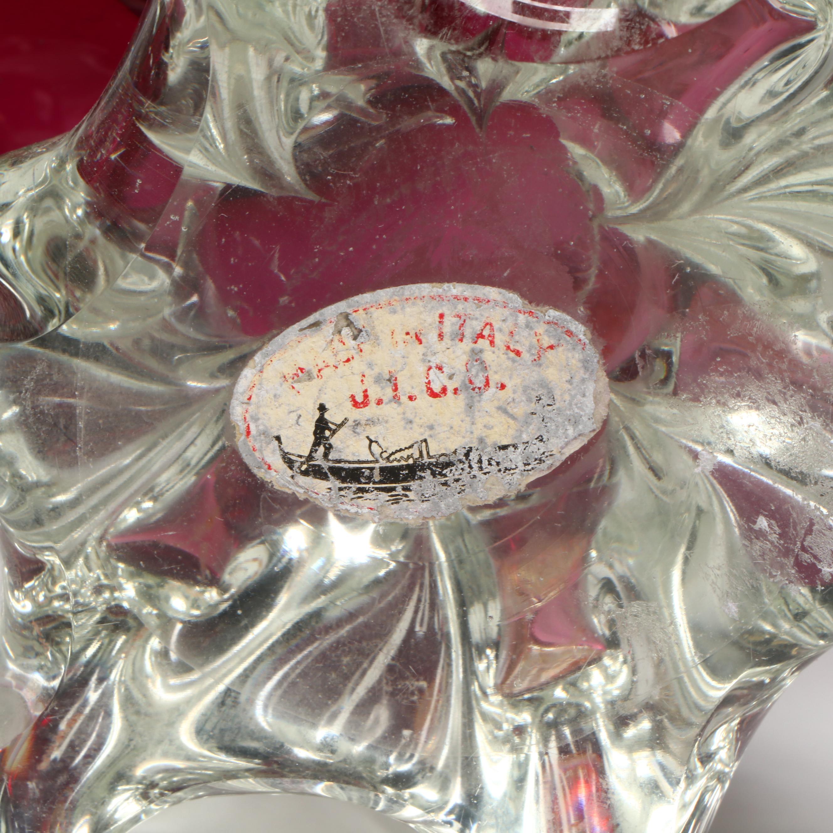 Pair of Murano Glass Fish Sculptures, Late 20th Century