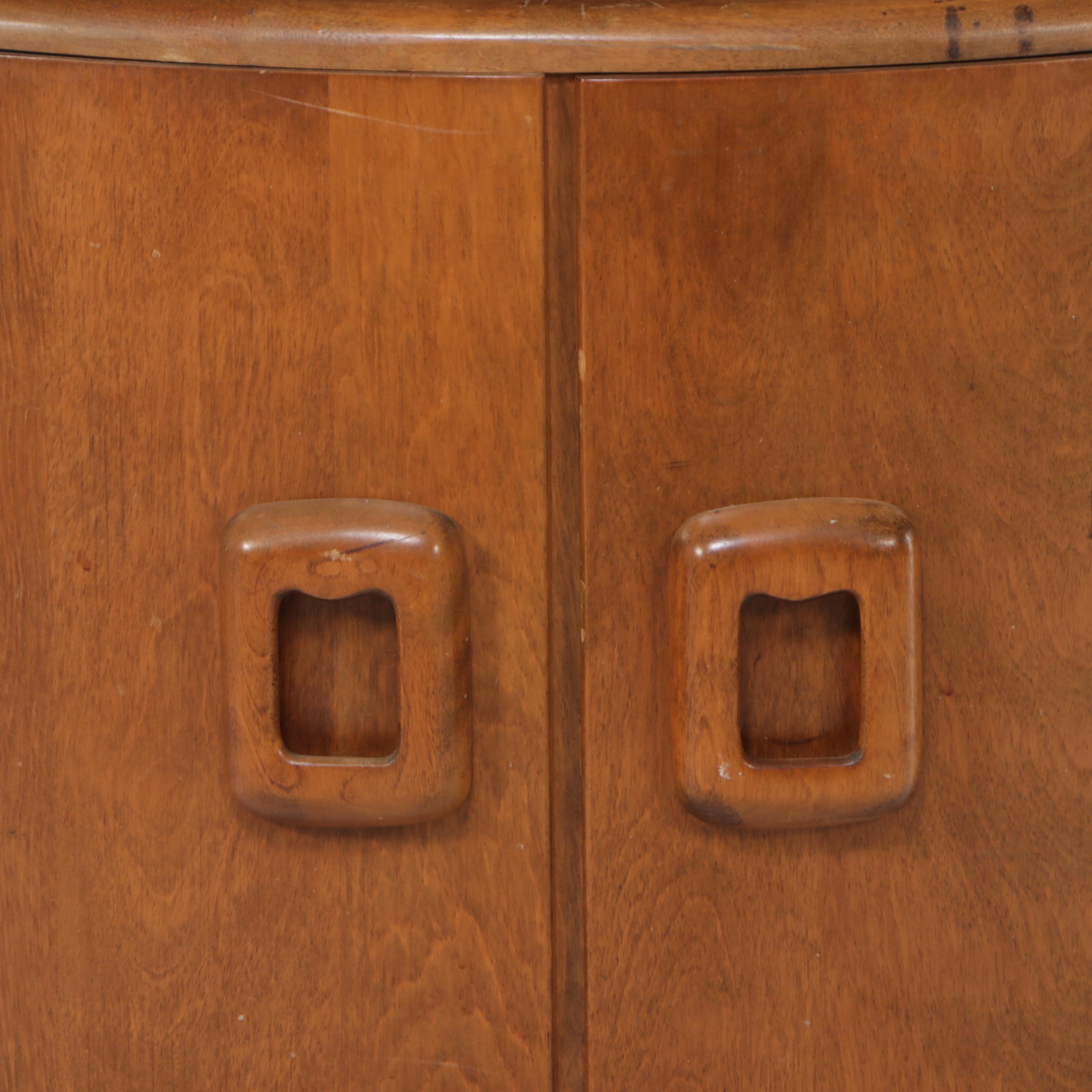 Haywood Wakefield Mid Century Modern Style Birch Corner Cabinet