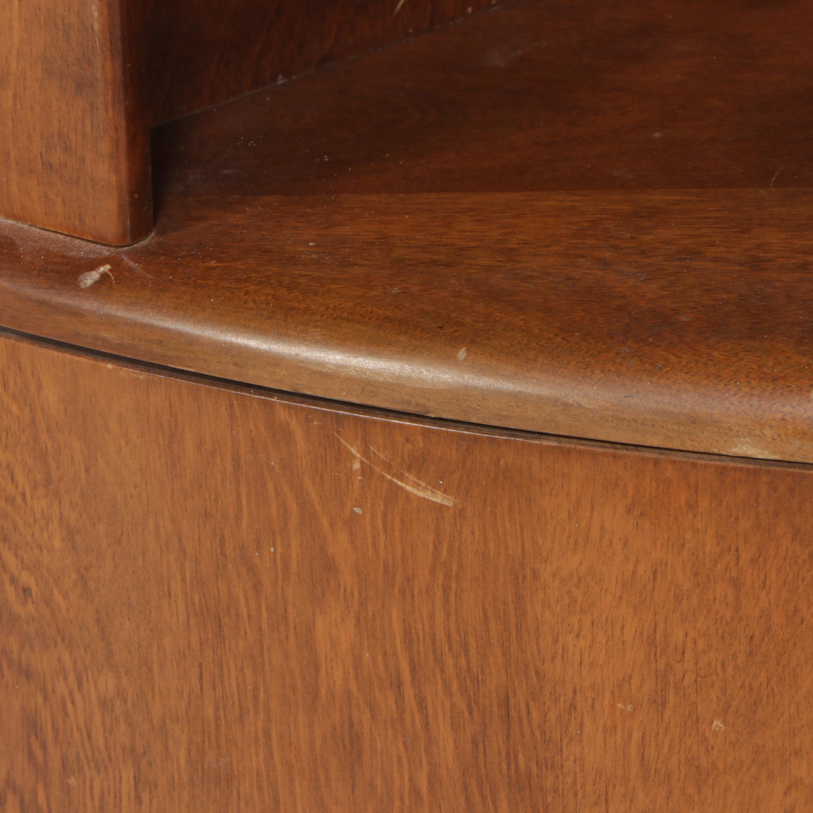 Haywood Wakefield Mid Century Modern Style Birch Corner Cabinet