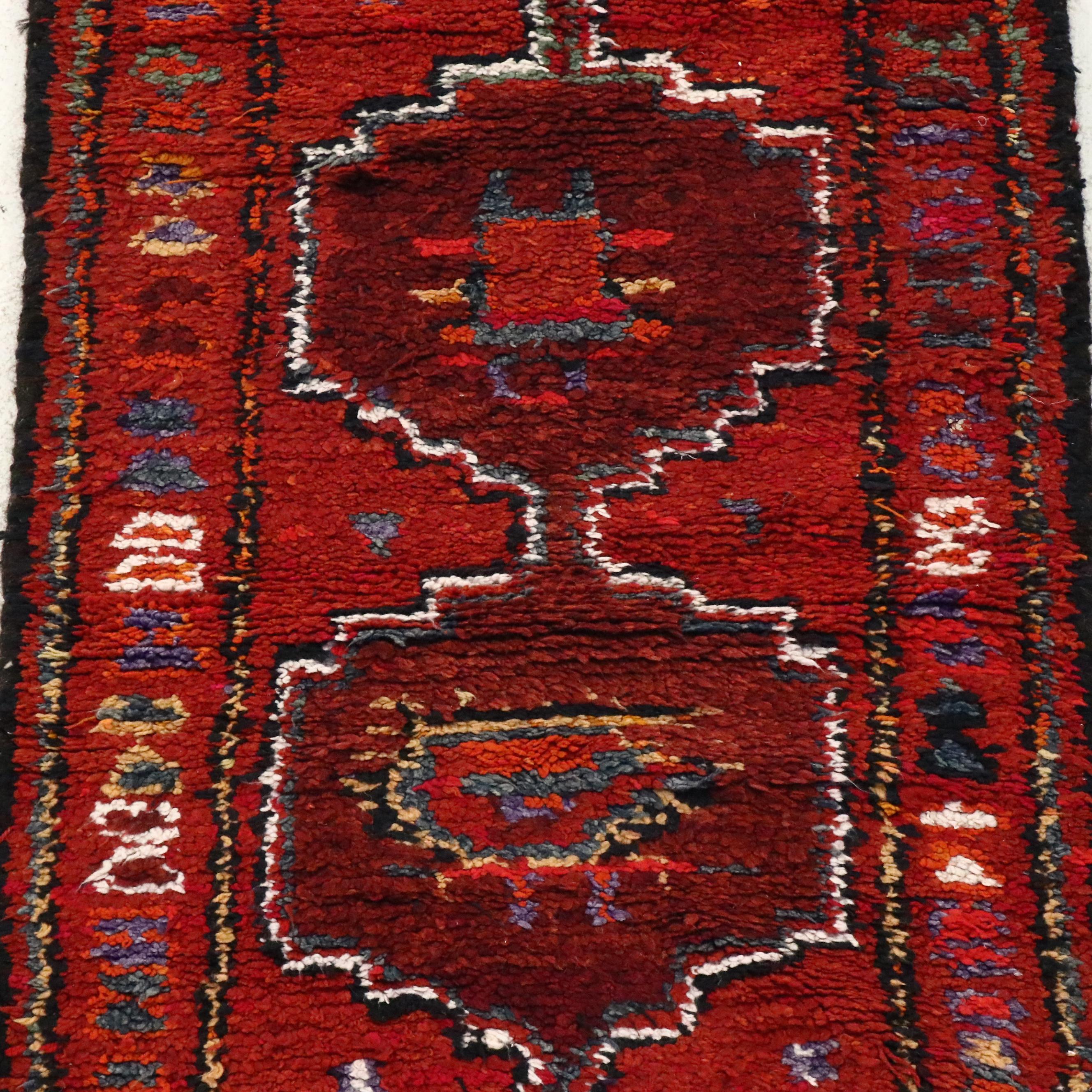 2'11 x 11'5 Hand-Knotted Moroccan Berber Carpet Runner