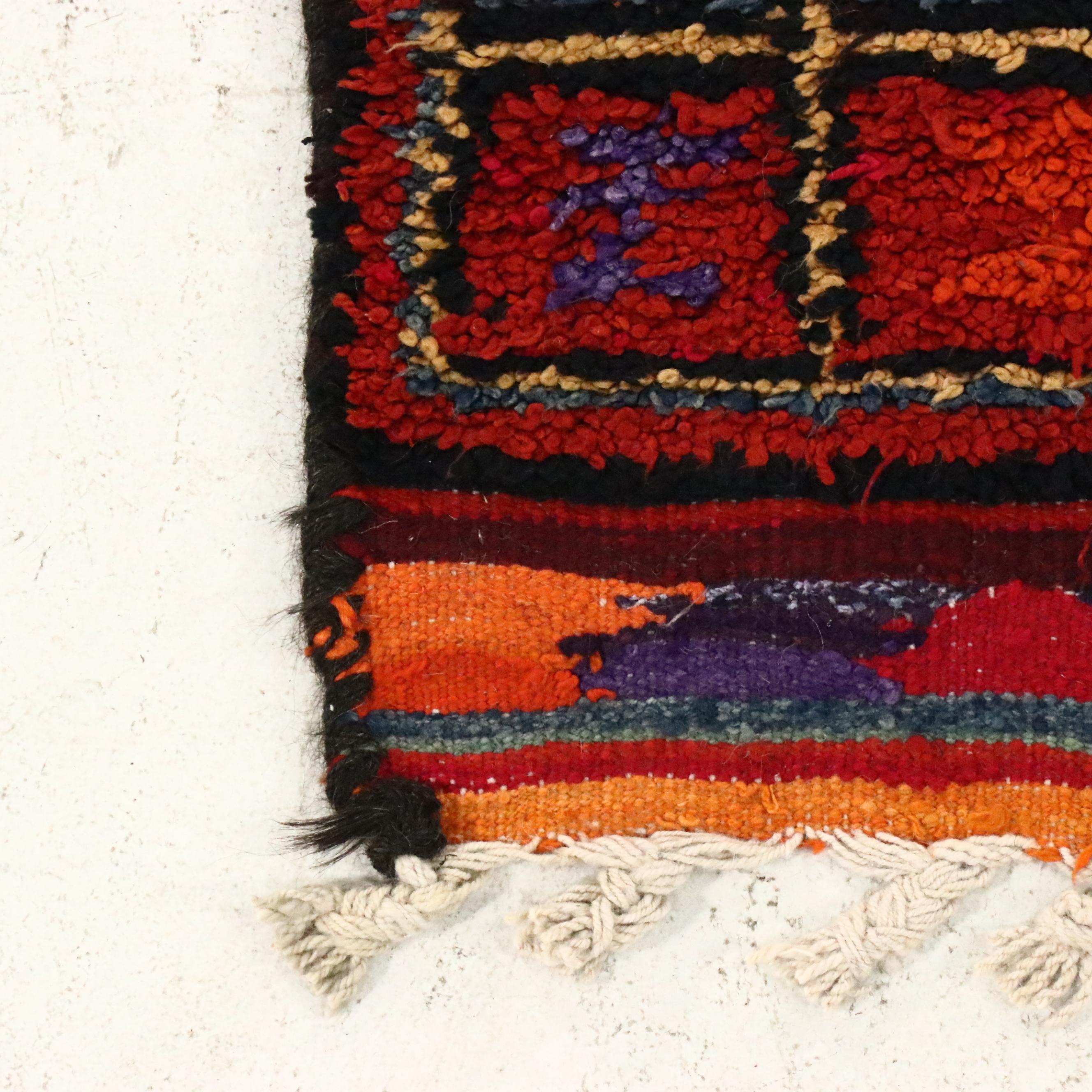 2'11 x 11'5 Hand-Knotted Moroccan Berber Carpet Runner