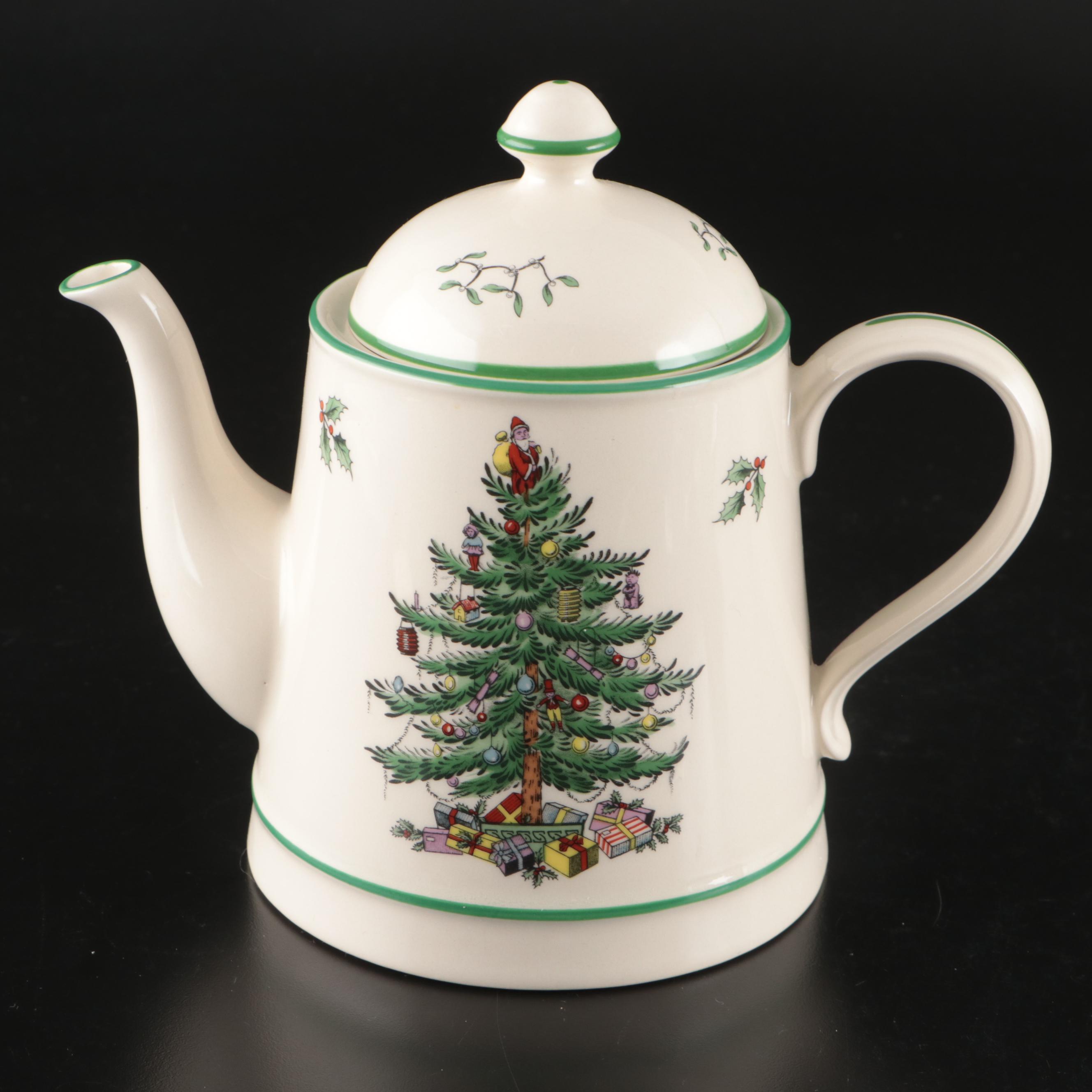 Spode "Christmas Tree" Ceramic Vases and Table Accessories