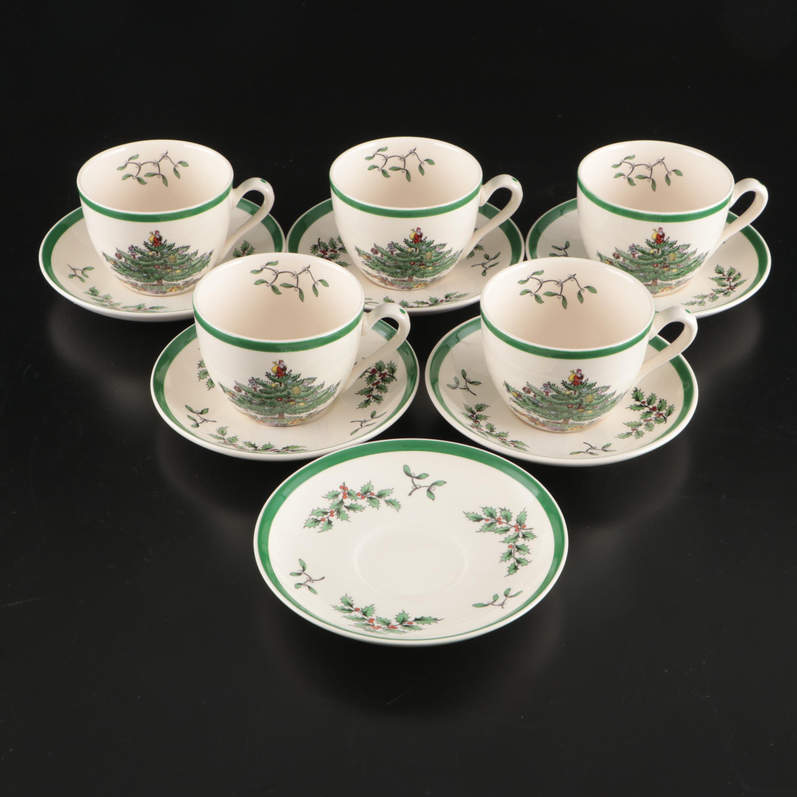 Spode "Christmas Tree" Ceramic Vases and Table Accessories