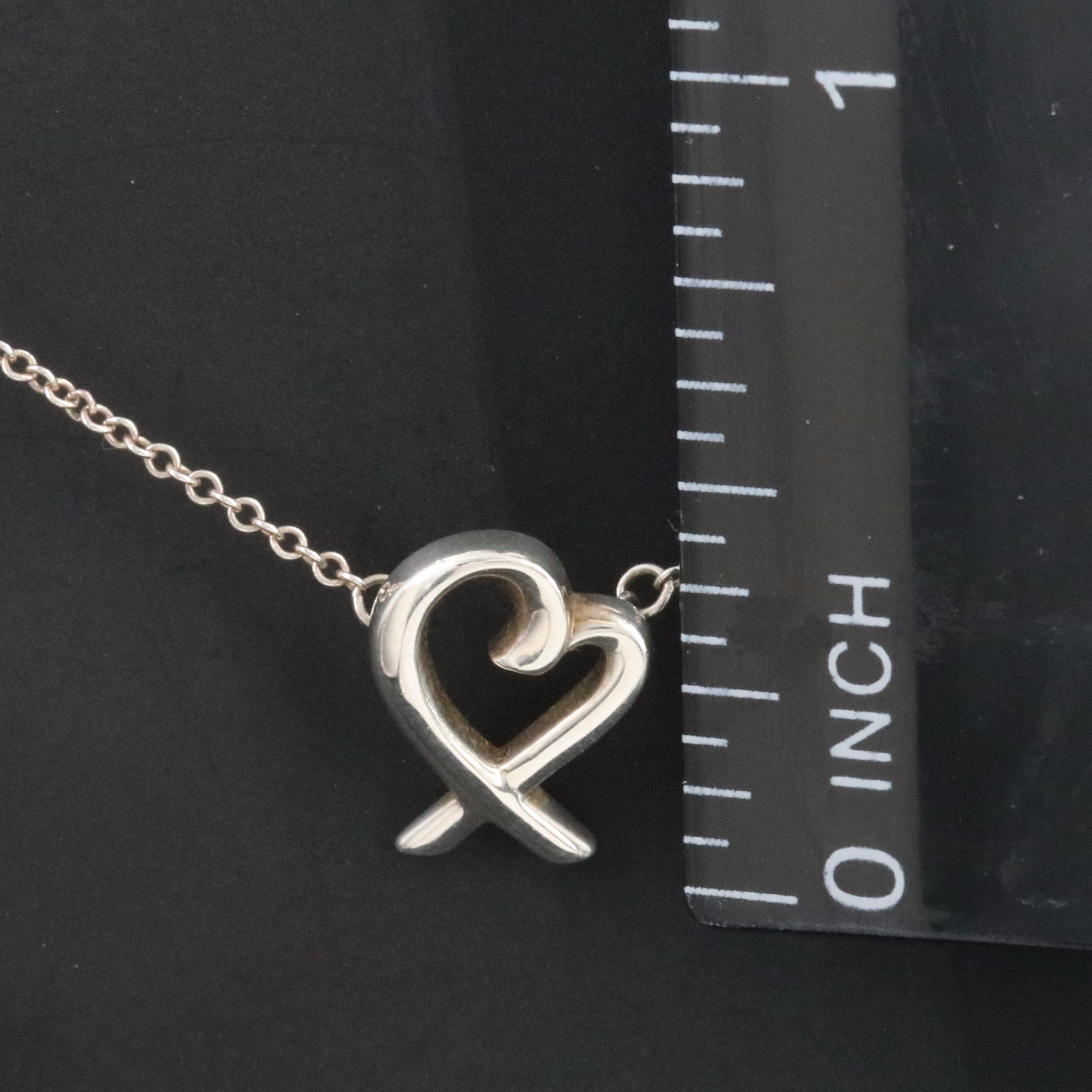 Paloma Picasso for Tiffany & Co. Loving Heart Sterling Necklace