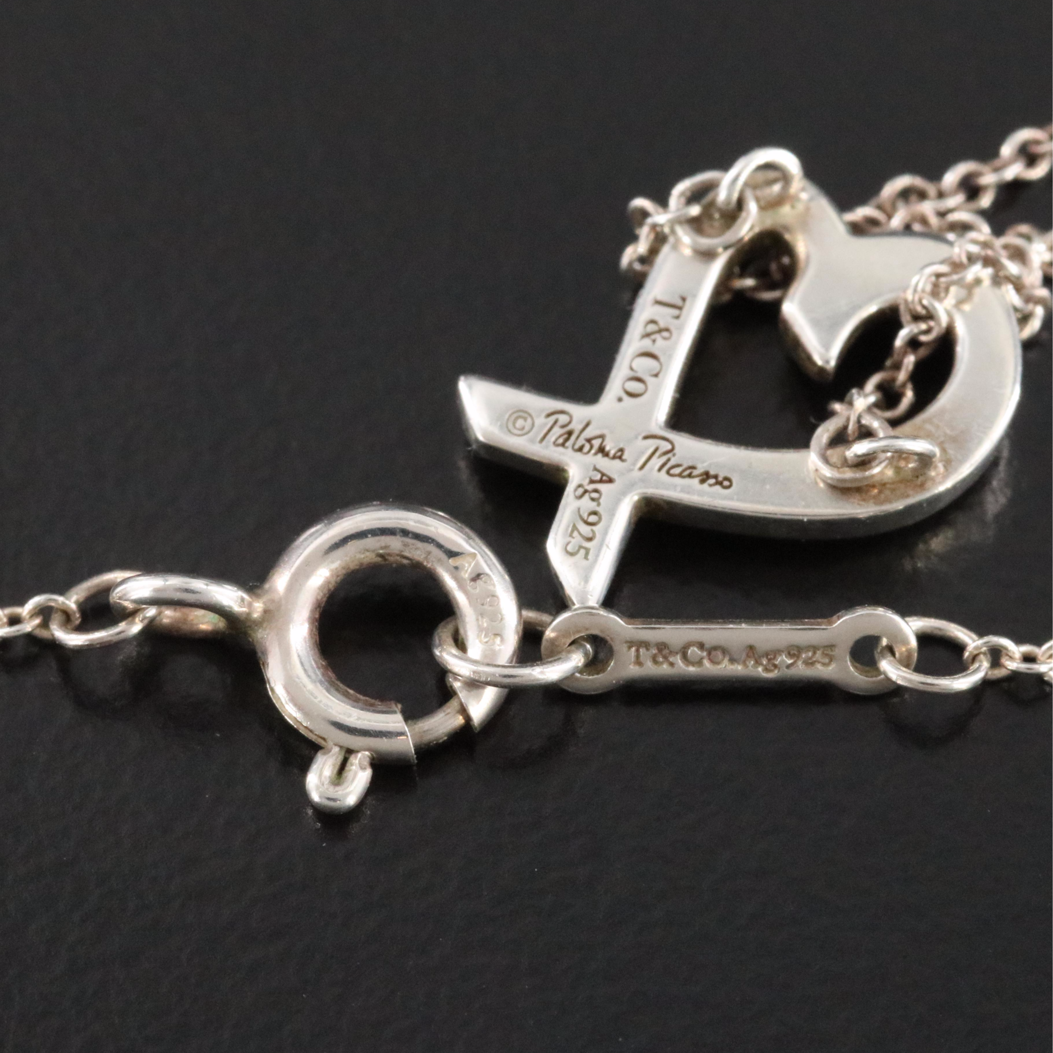 Paloma Picasso for Tiffany & Co. Loving Heart Sterling Necklace