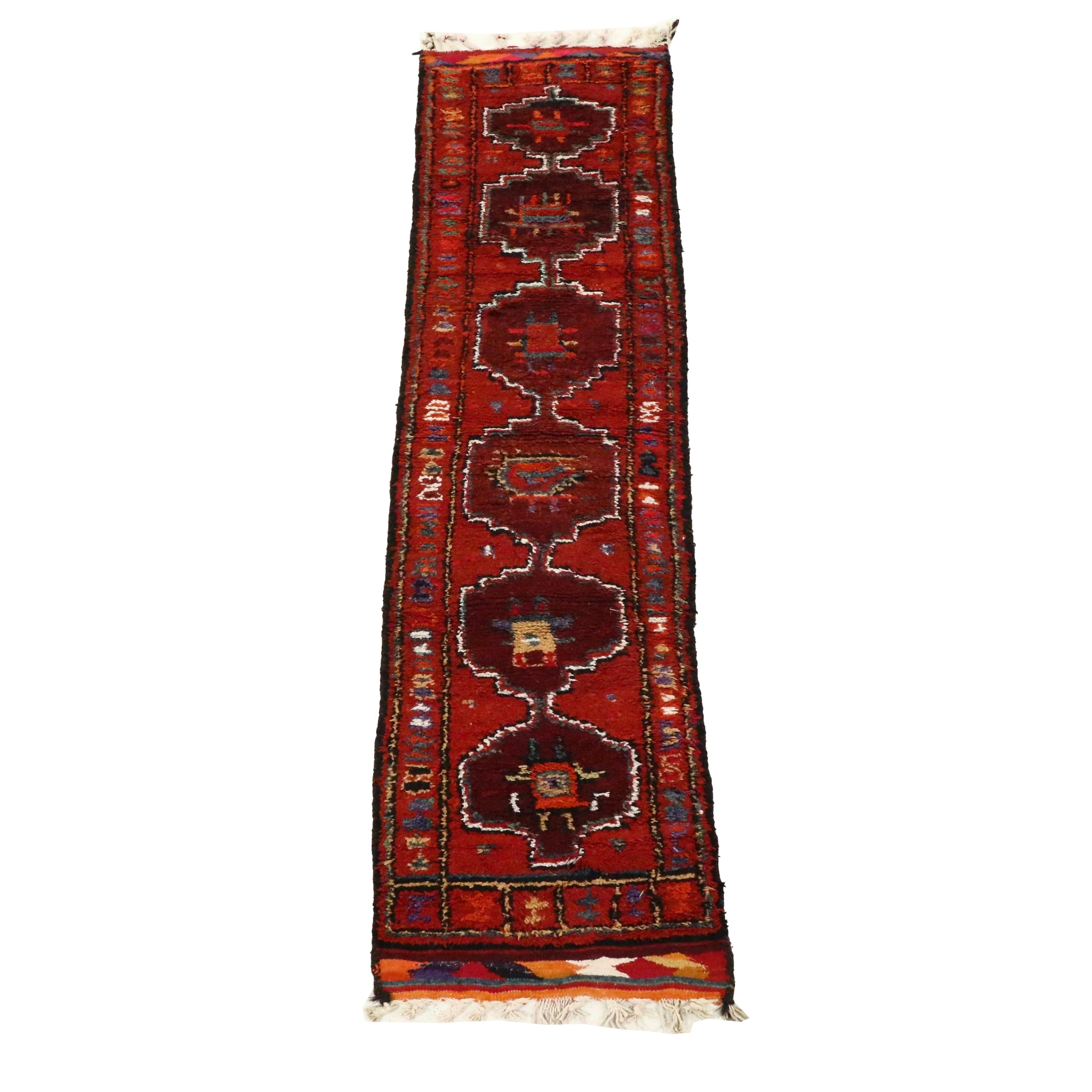 2'11 x 11'5 Hand-Knotted Moroccan Berber Carpet Runner