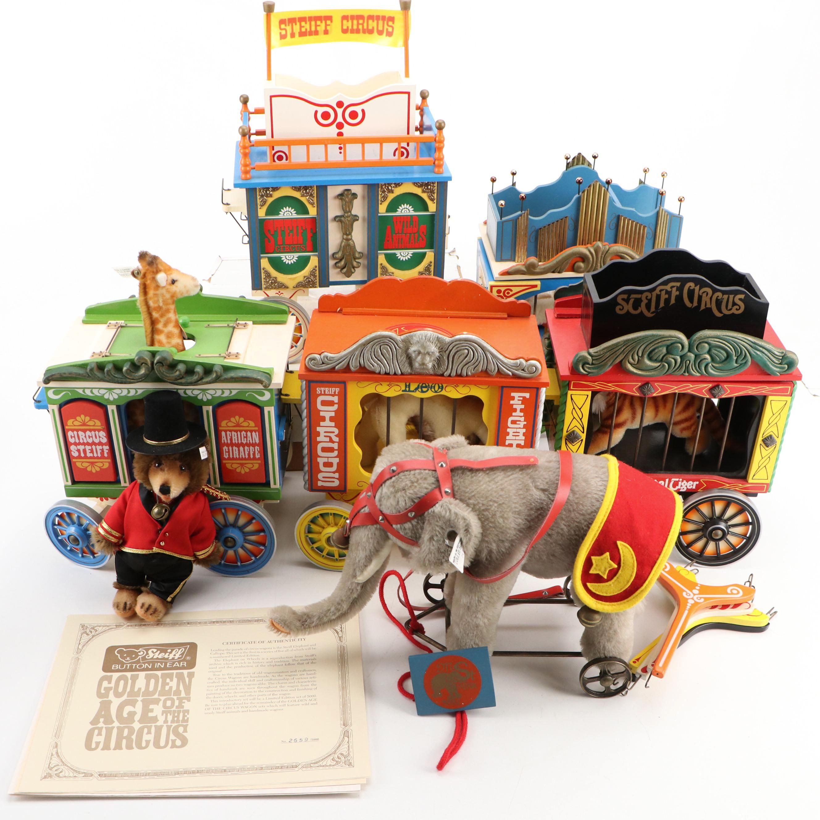 Steiff社 GOLDEN AGE OF THE CIRCUS Vintage Steiff Golden Age of the Circus Includes Giraffe And