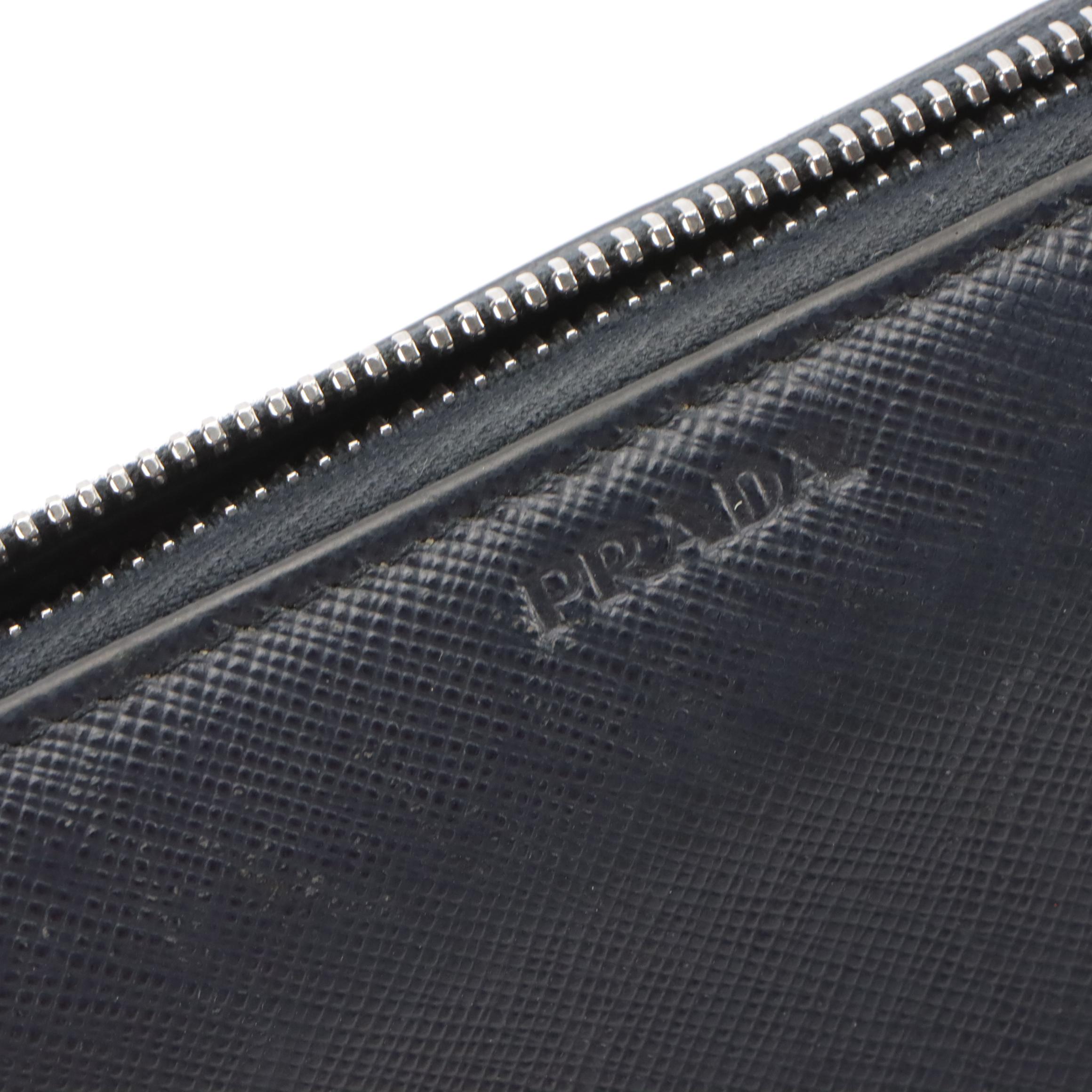 Prada Zip-Around Wallet in Saffiano Leather