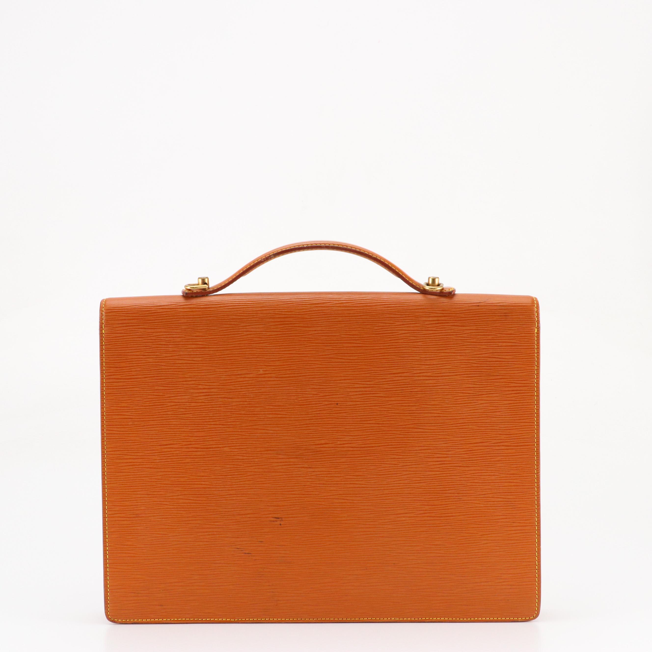 Louis Vuitton Serviette Conseiller in Cipango Gold Epi/Smooth Leather