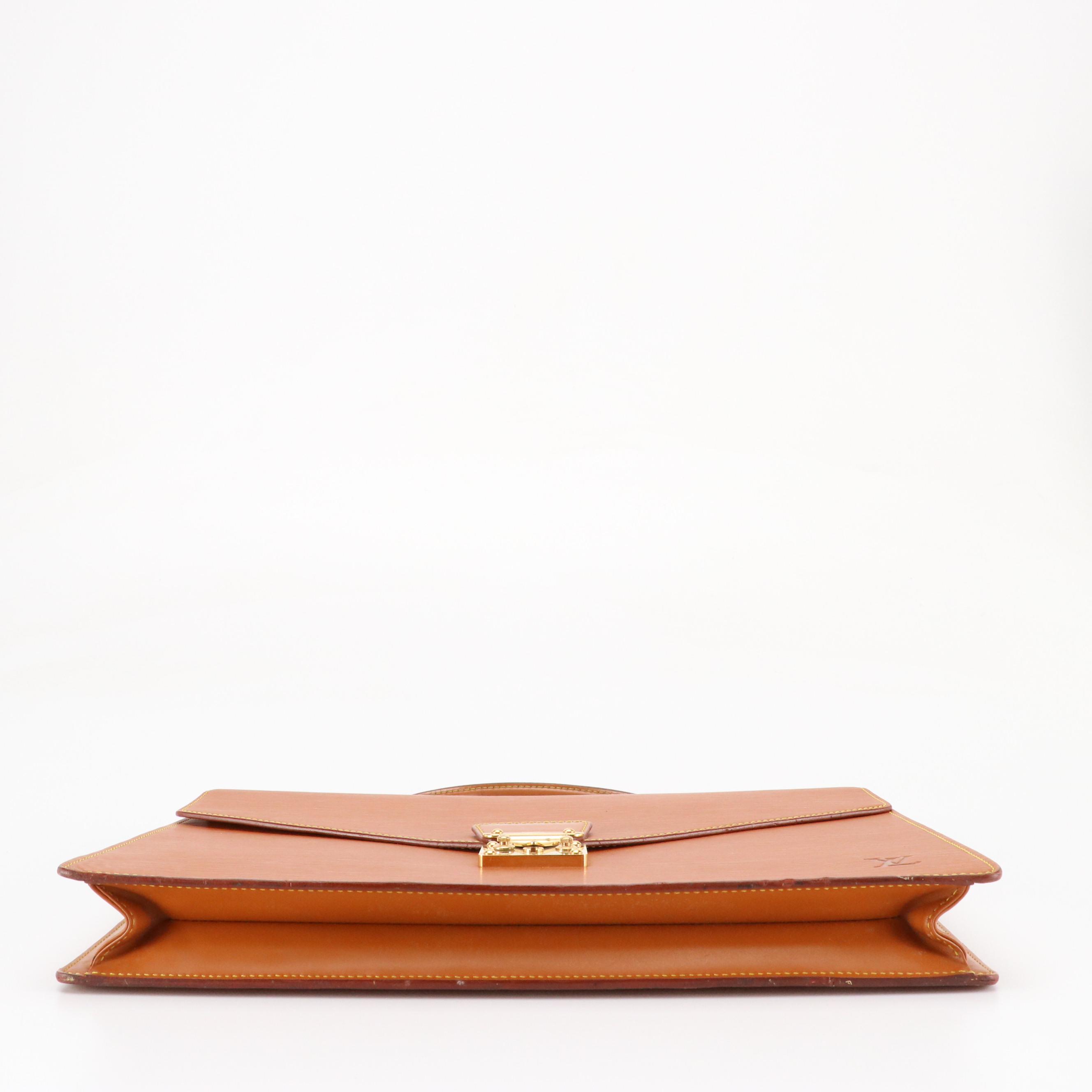 Louis Vuitton Serviette Conseiller in Cipango Gold Epi/Smooth Leather