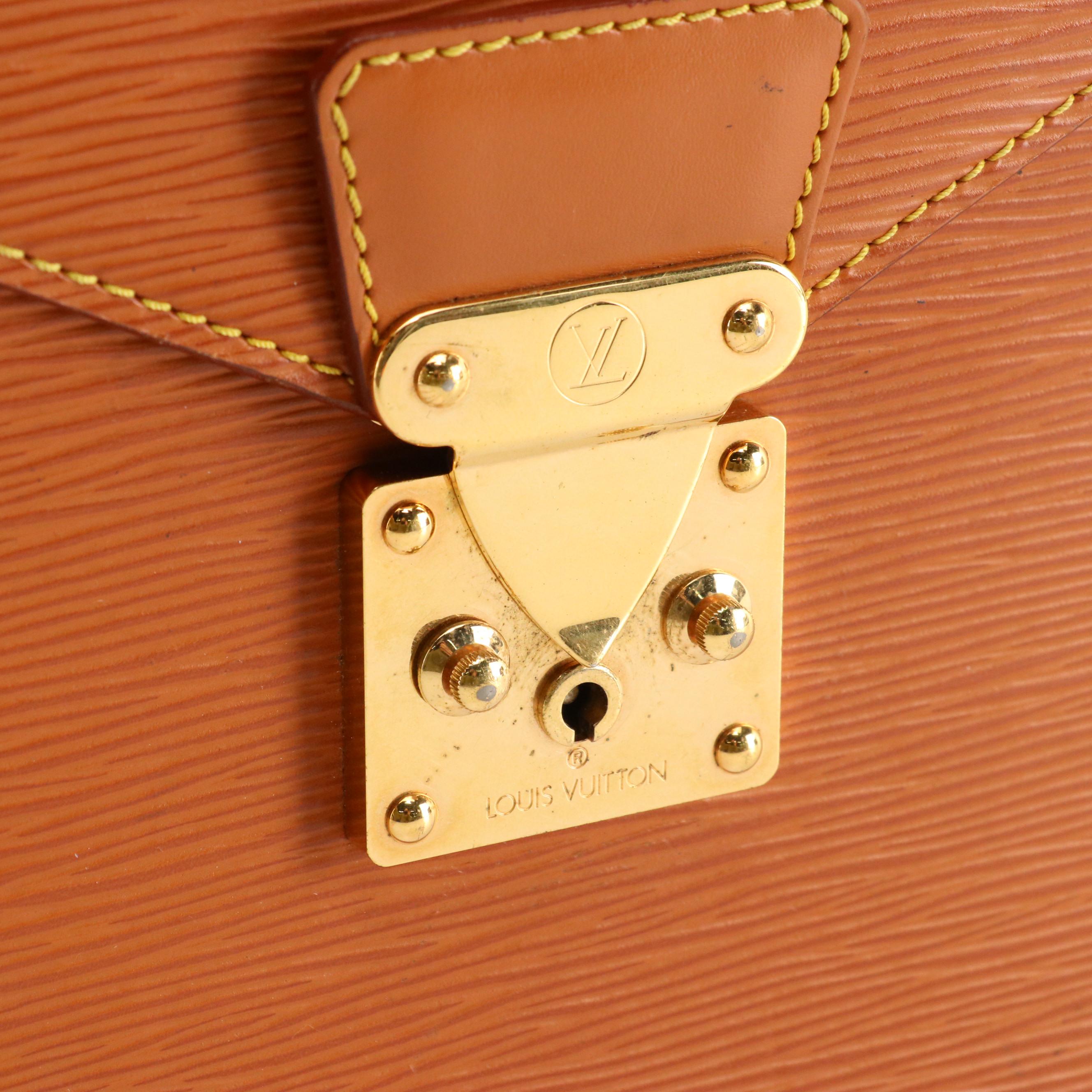 Louis Vuitton Serviette Conseiller in Cipango Gold Epi/Smooth Leather