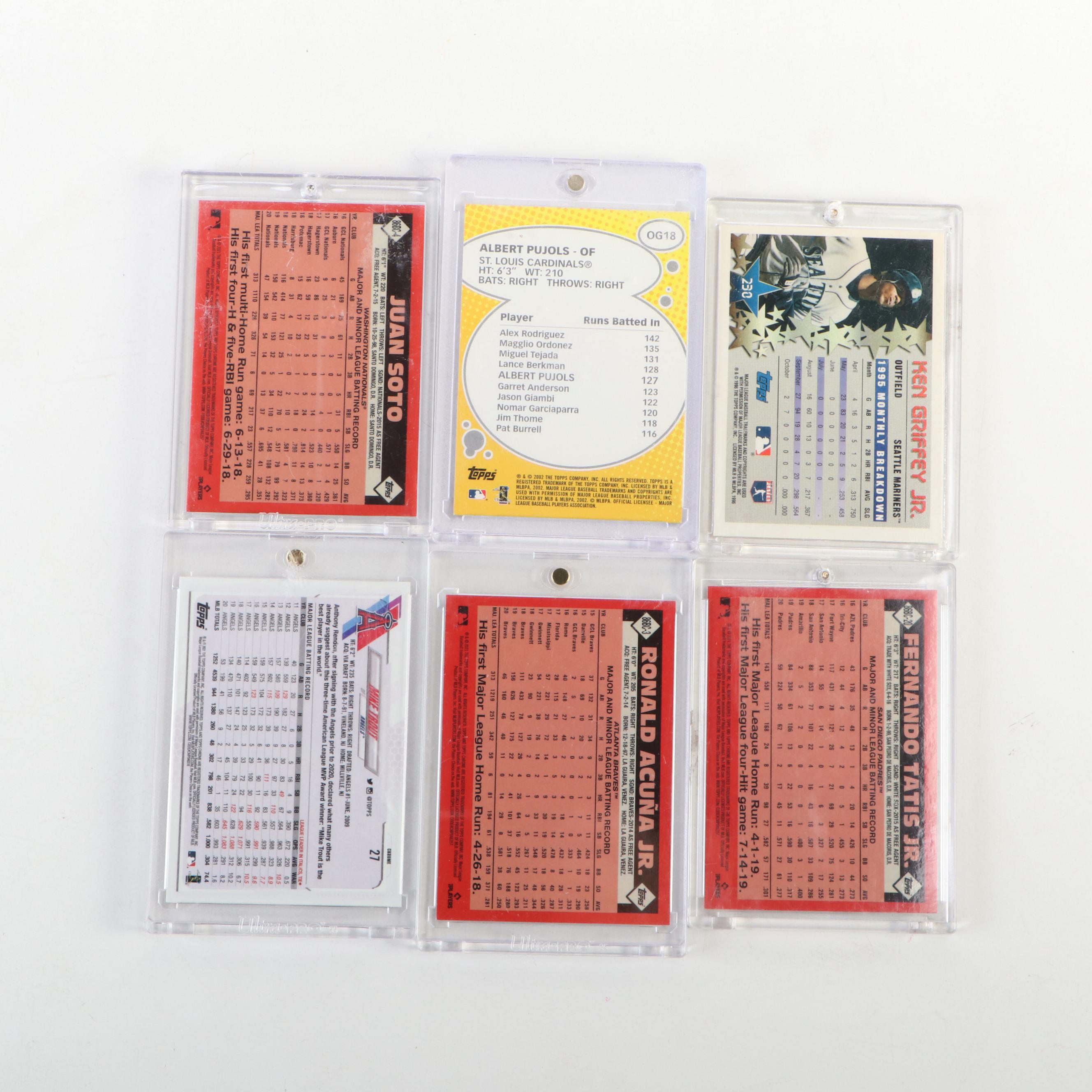 250+ Baseball Card Lot with Skenes Rookie, Judge, Ohtani, Harper, Trout, Jeter