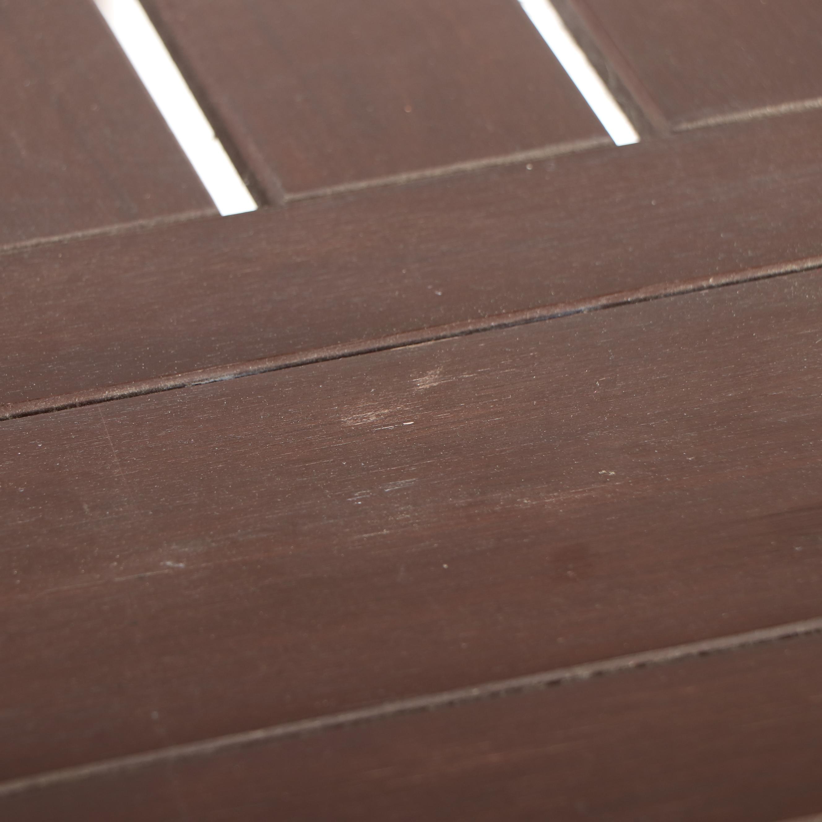 Pottery Barn Contemporary Wood Patio Dining Set