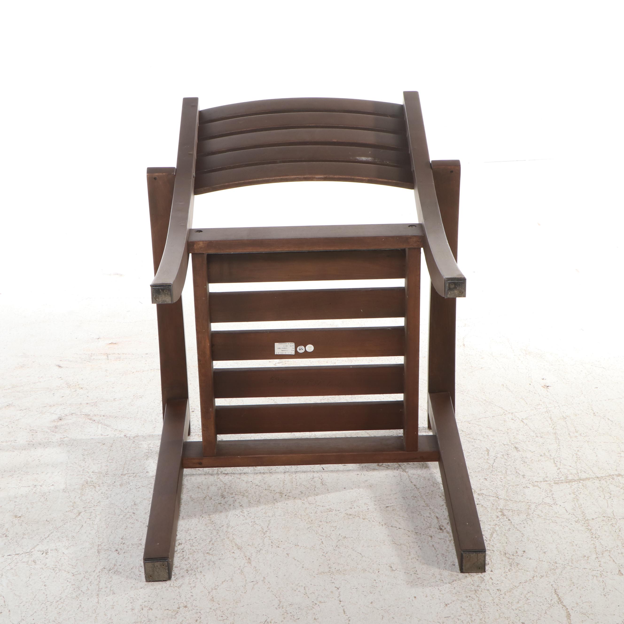 Pottery Barn Contemporary Wood Patio Dining Set