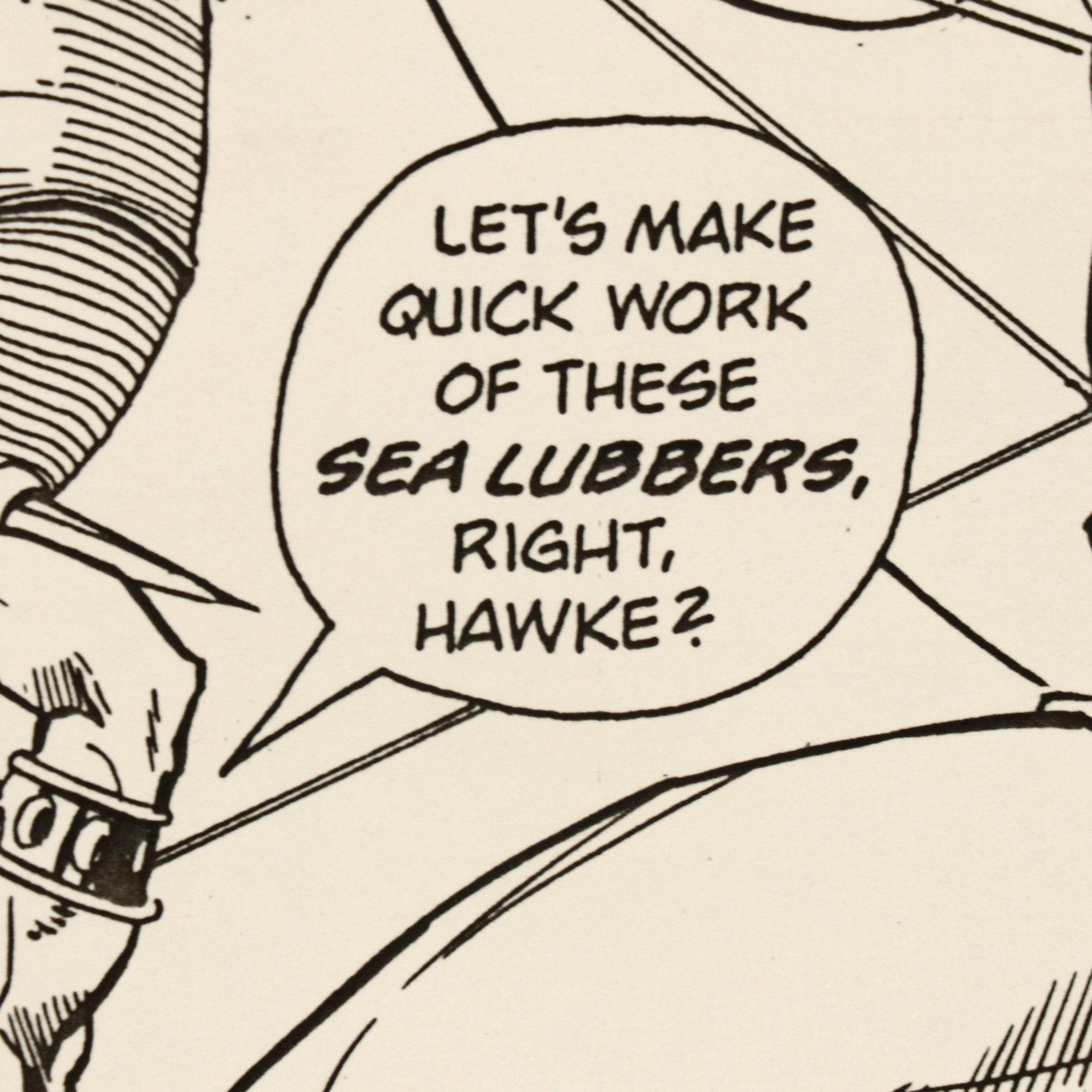 Tom Mandrake First Issue Comic Page "Sky Dogs," 1983