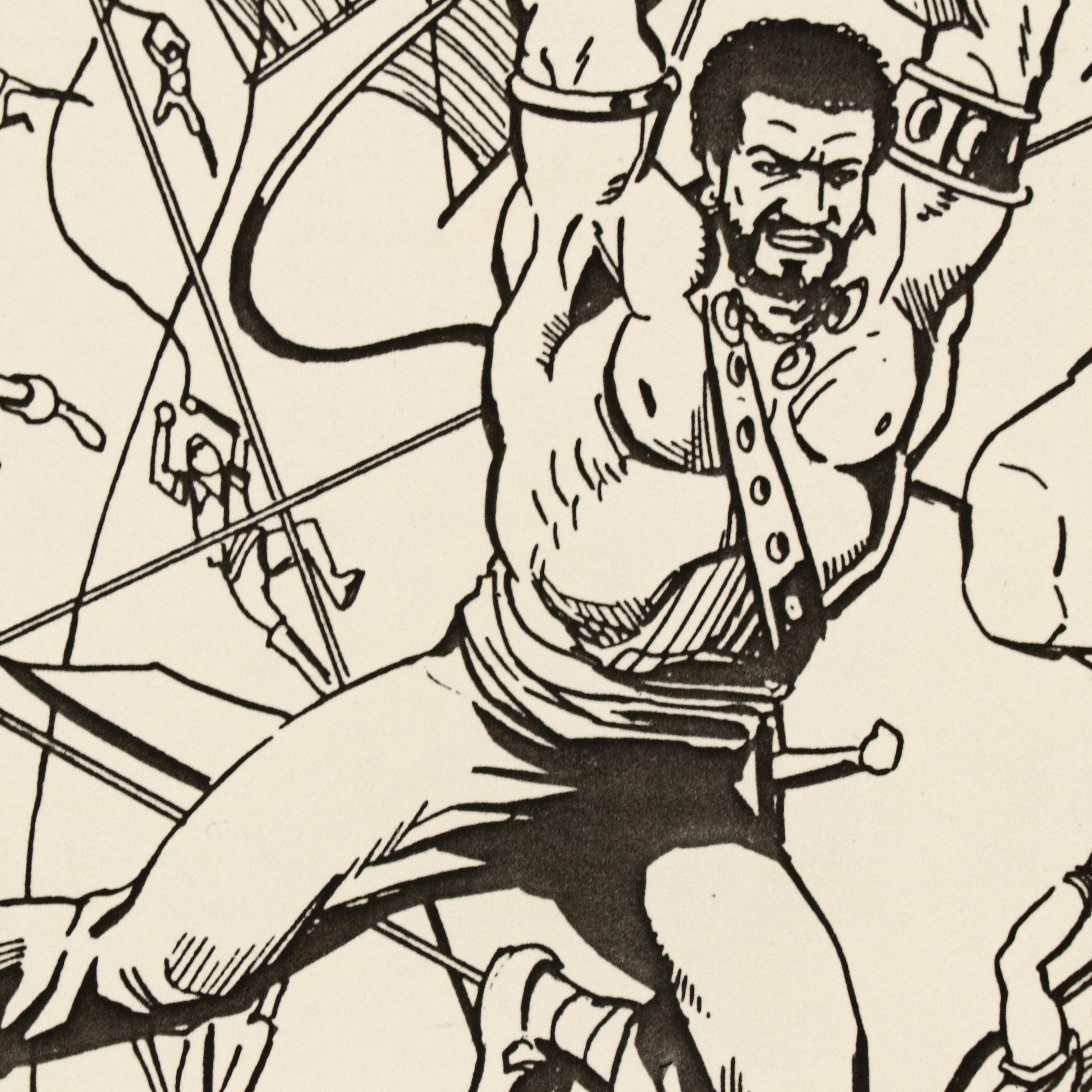 Tom Mandrake First Issue Comic Page "Sky Dogs," 1983