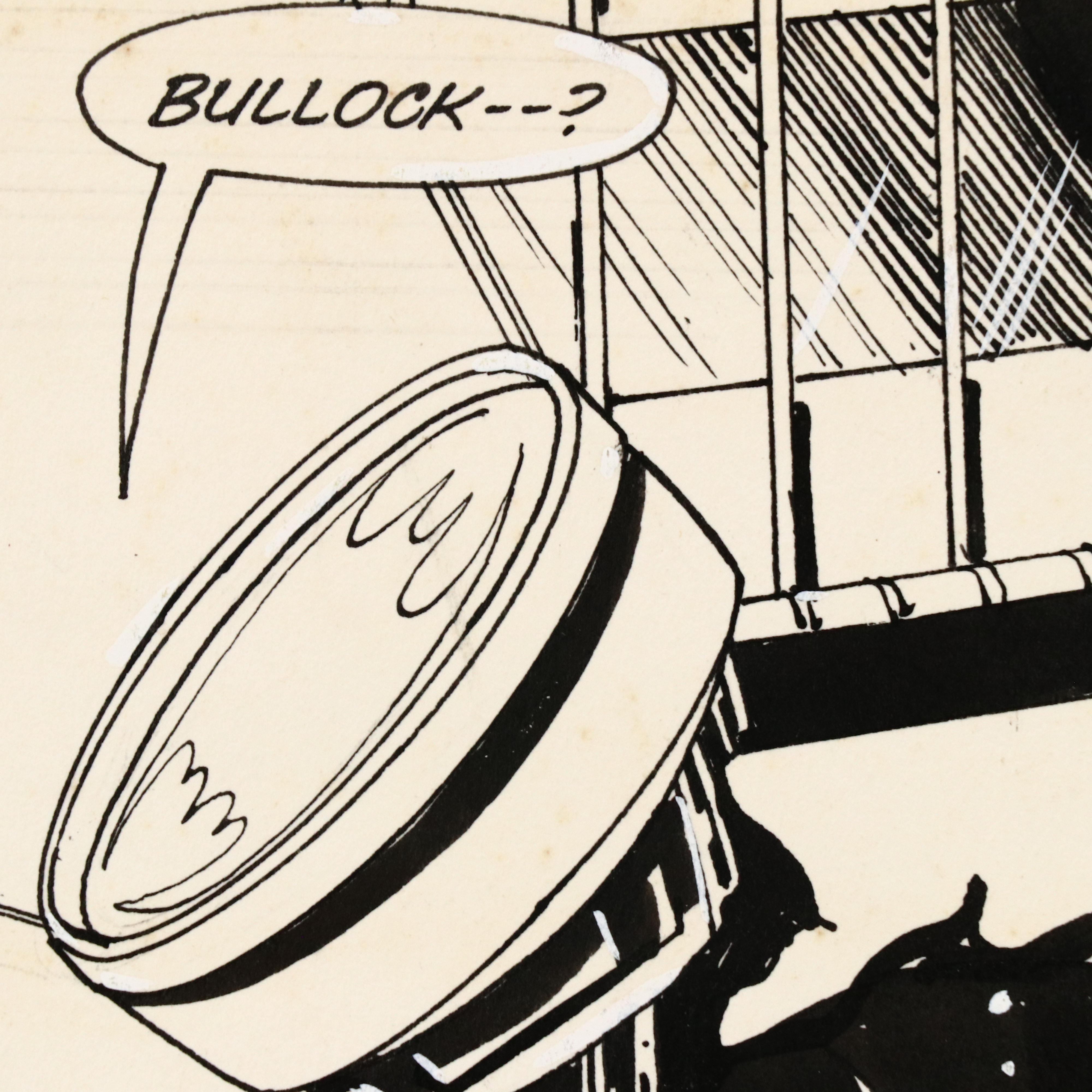 Tom Mandrake Pen and Ink Comic Page Spread for "Batman" Issue #395