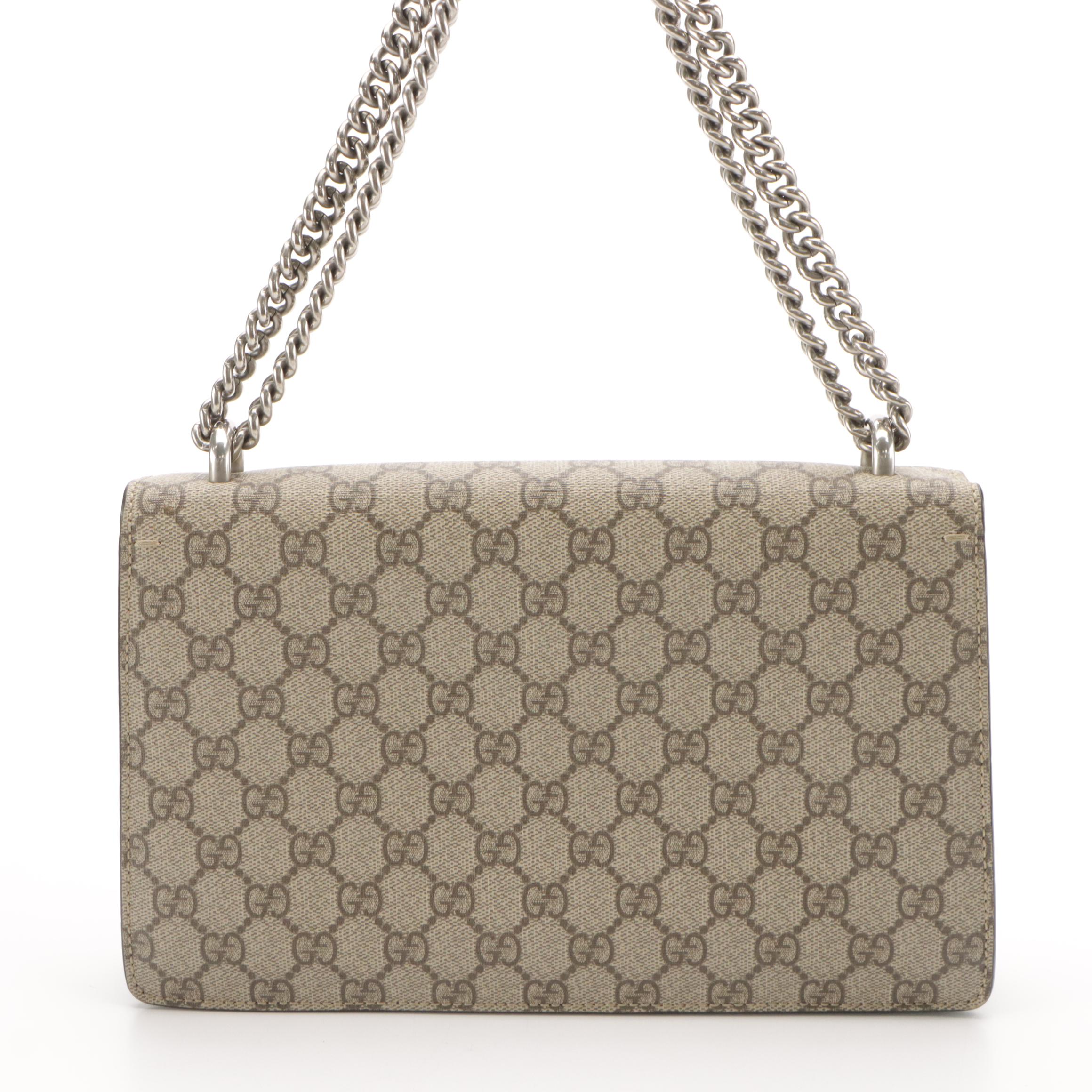 Gucci Embroidered Willow Hill GG Supreme Dionysus Shoulder Bag