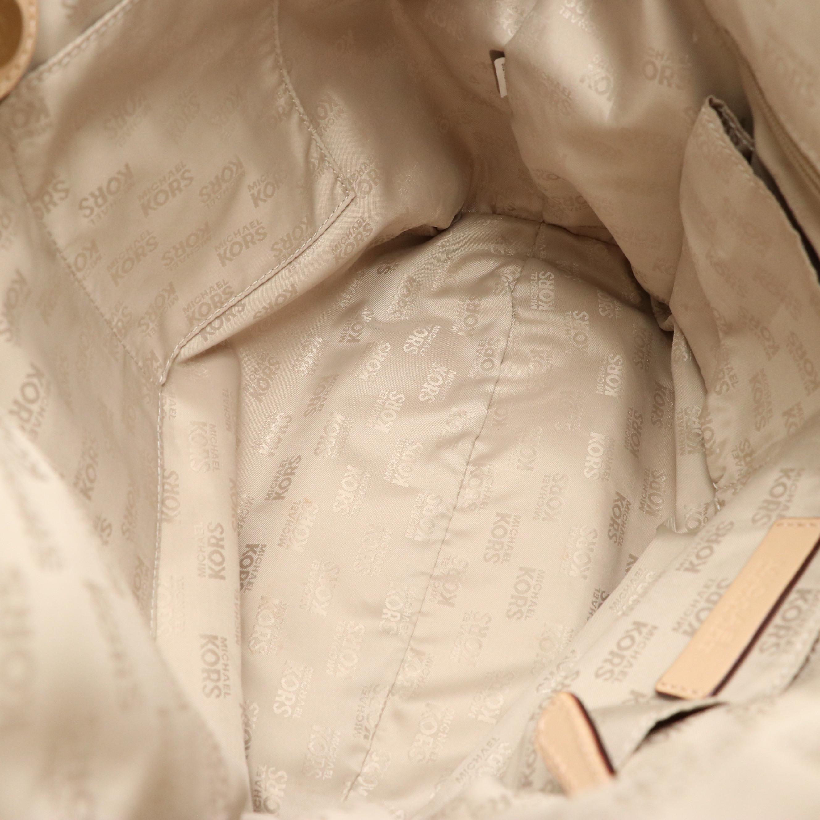 Michael Kors Signature Canvas Hobo Bag, Tory Burch Orange Patent Leather Sandals