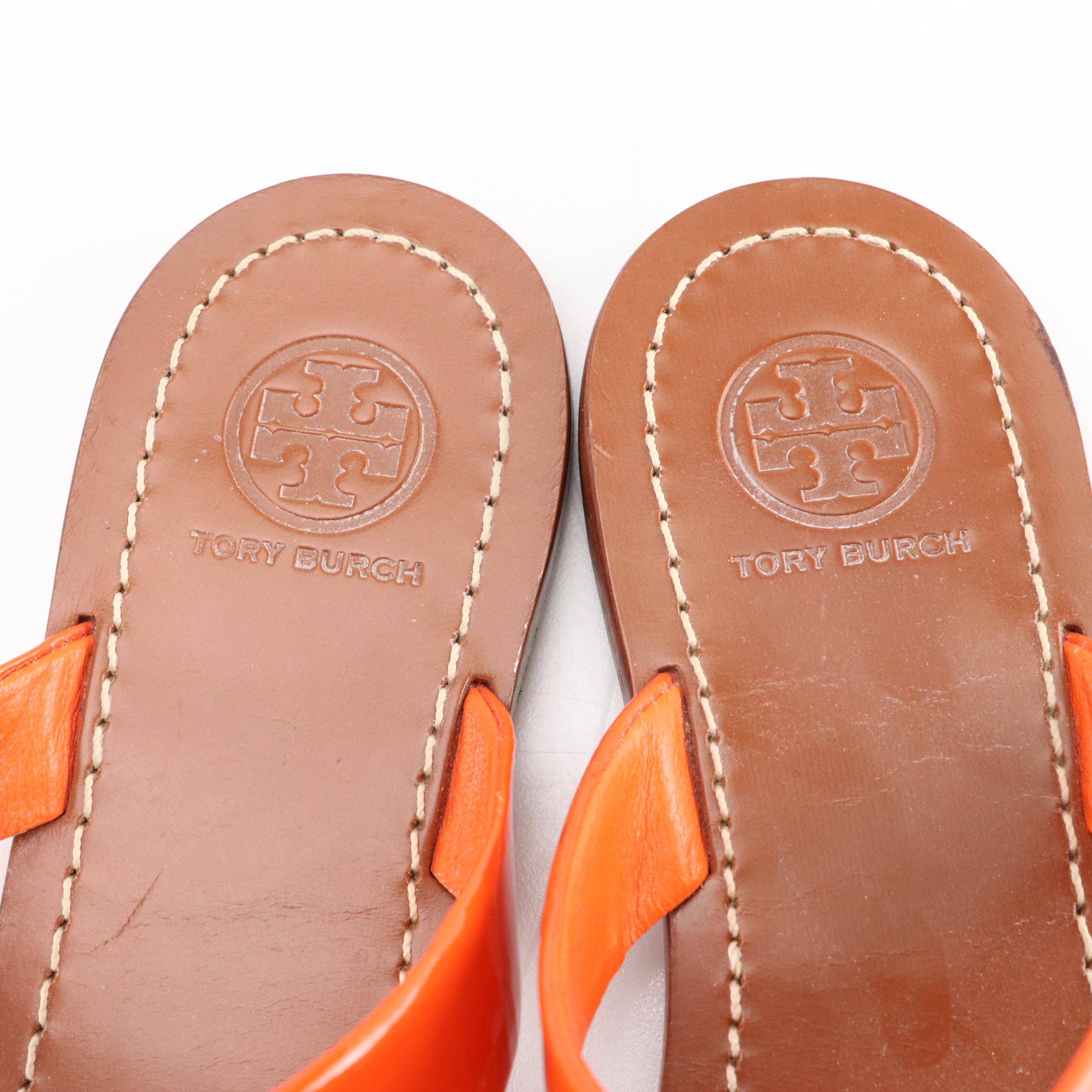 Michael Kors Signature Canvas Hobo Bag, Tory Burch Orange Patent Leather Sandals