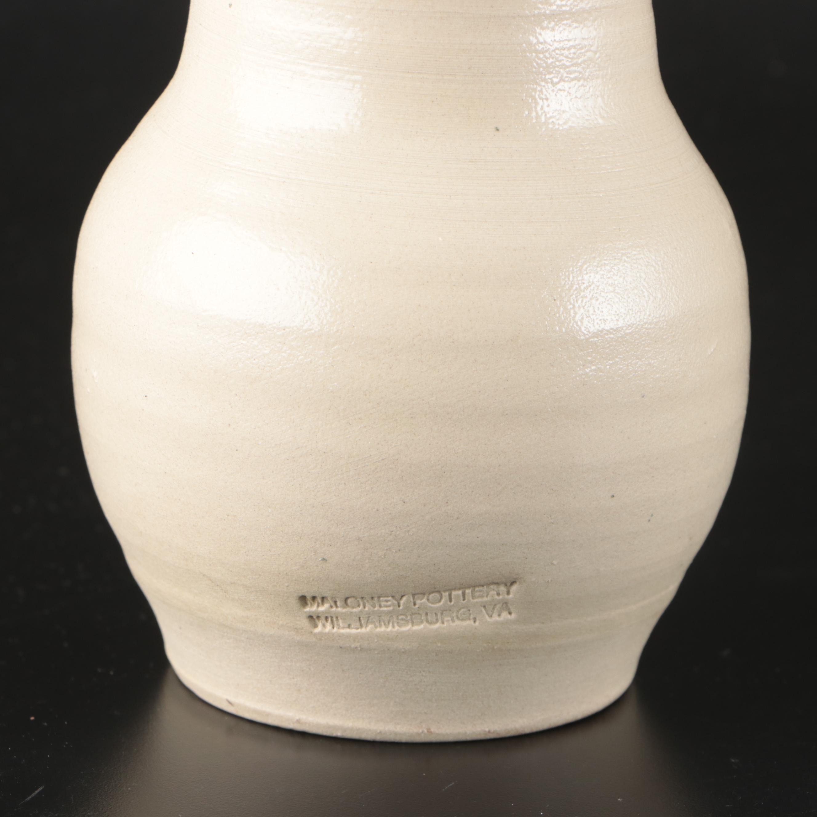 Williamsburg Pottery Ceramic Tableware with Maloney Pottery Ceramic Bird House