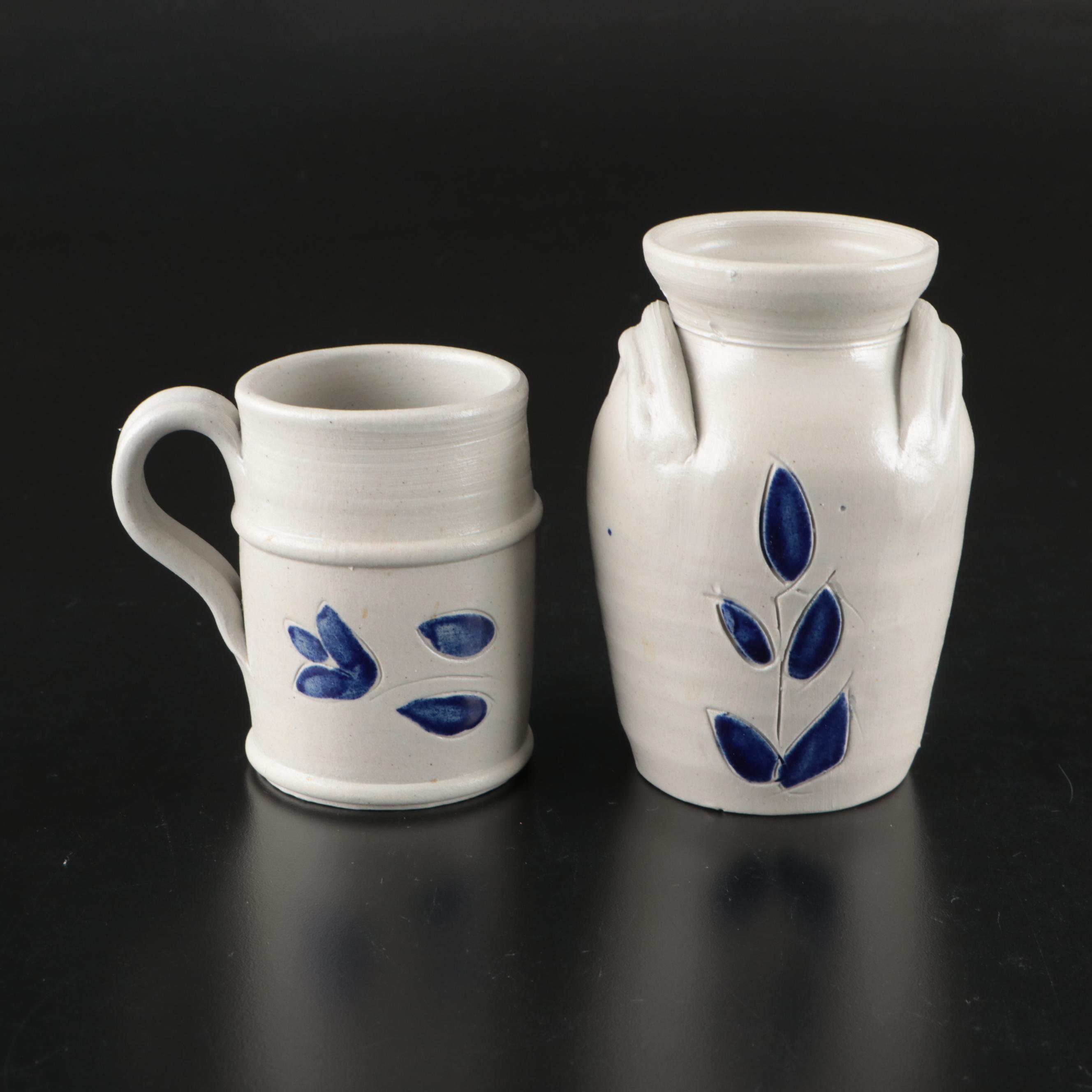 Williamsburg Pottery Ceramic Tableware with Maloney Pottery Ceramic Bird House