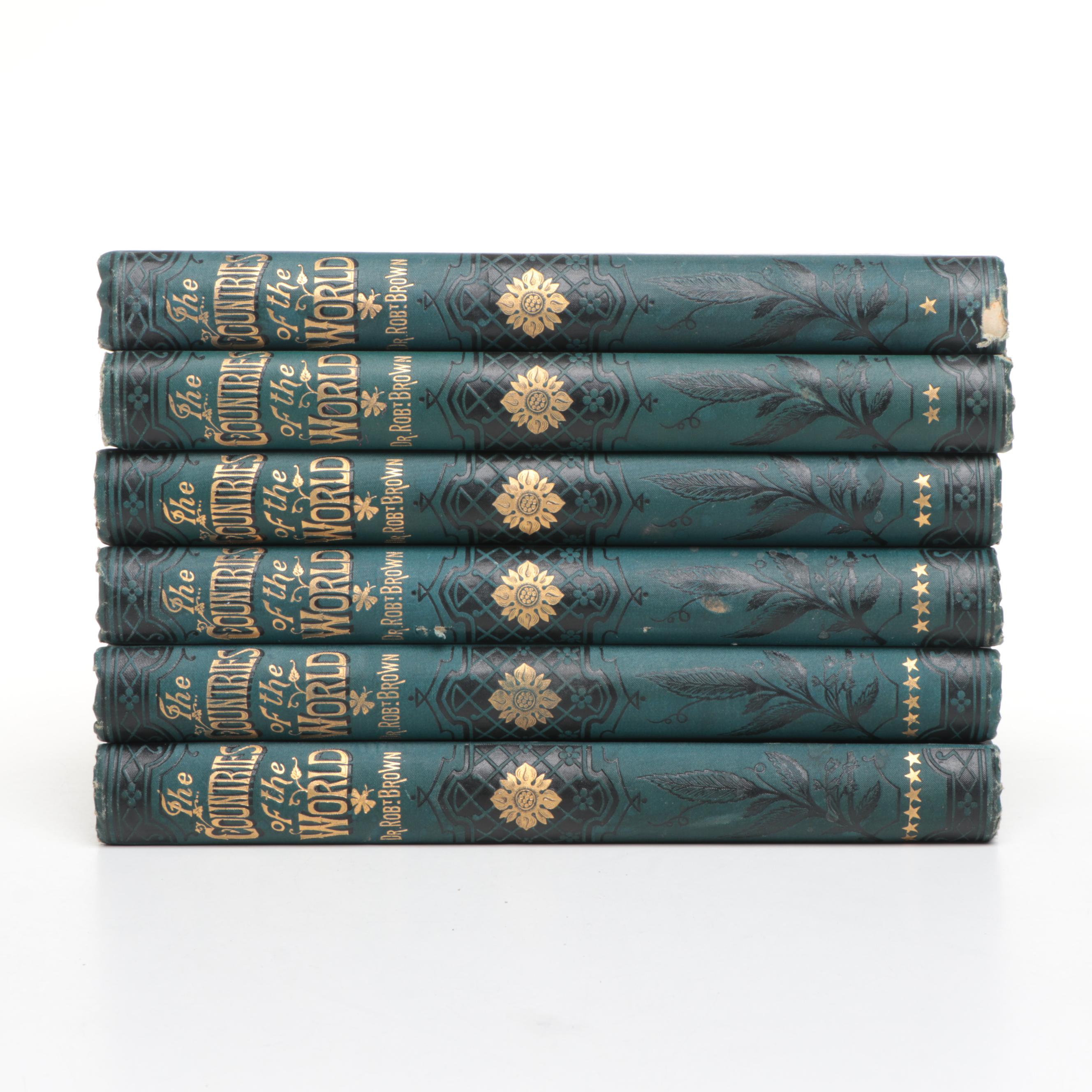 Illustrated "The Countries of the World" Six-Volume Set by Robert Brown