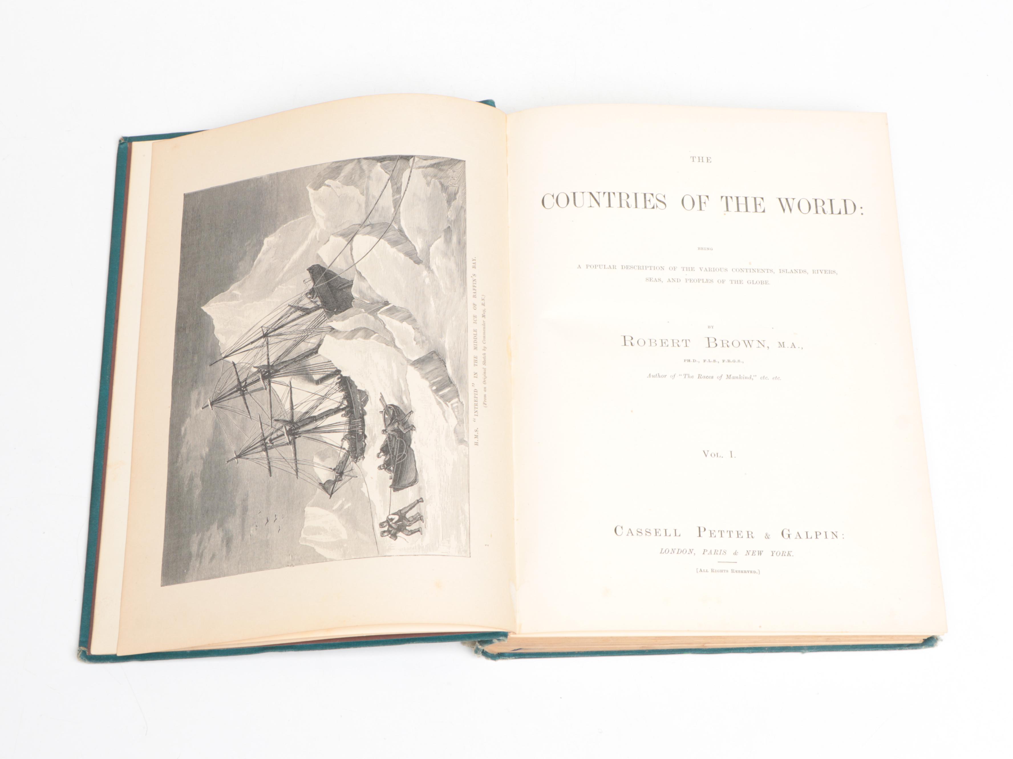 Illustrated "The Countries of the World" Six-Volume Set by Robert Brown