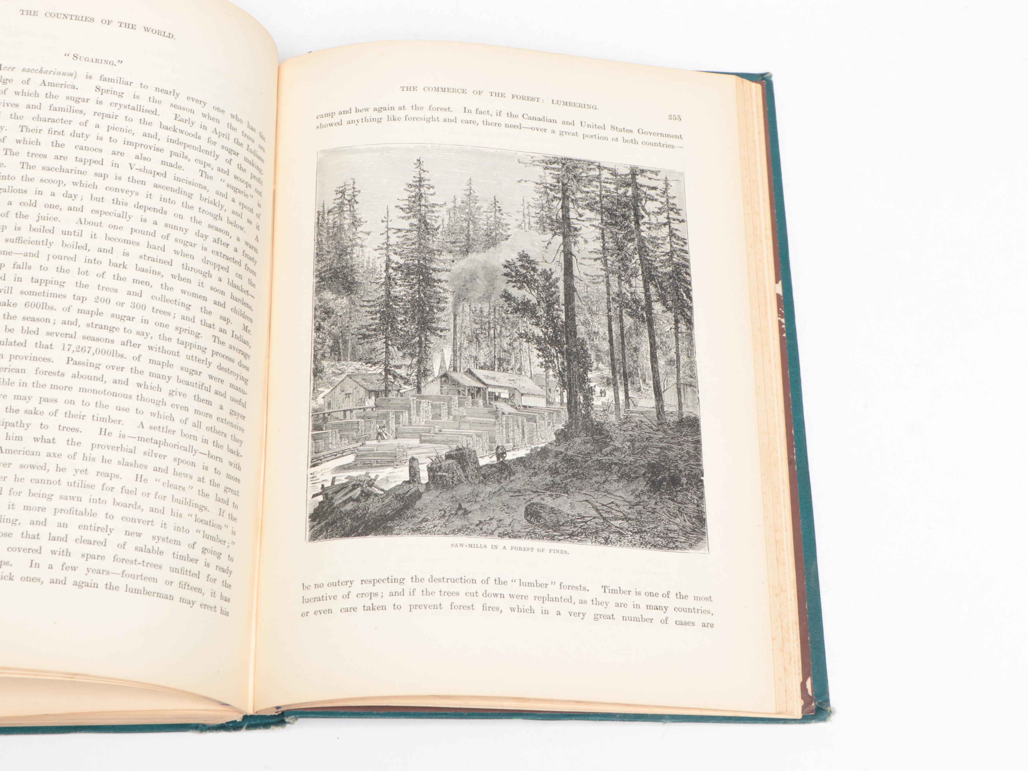 Illustrated "The Countries of the World" Six-Volume Set by Robert Brown