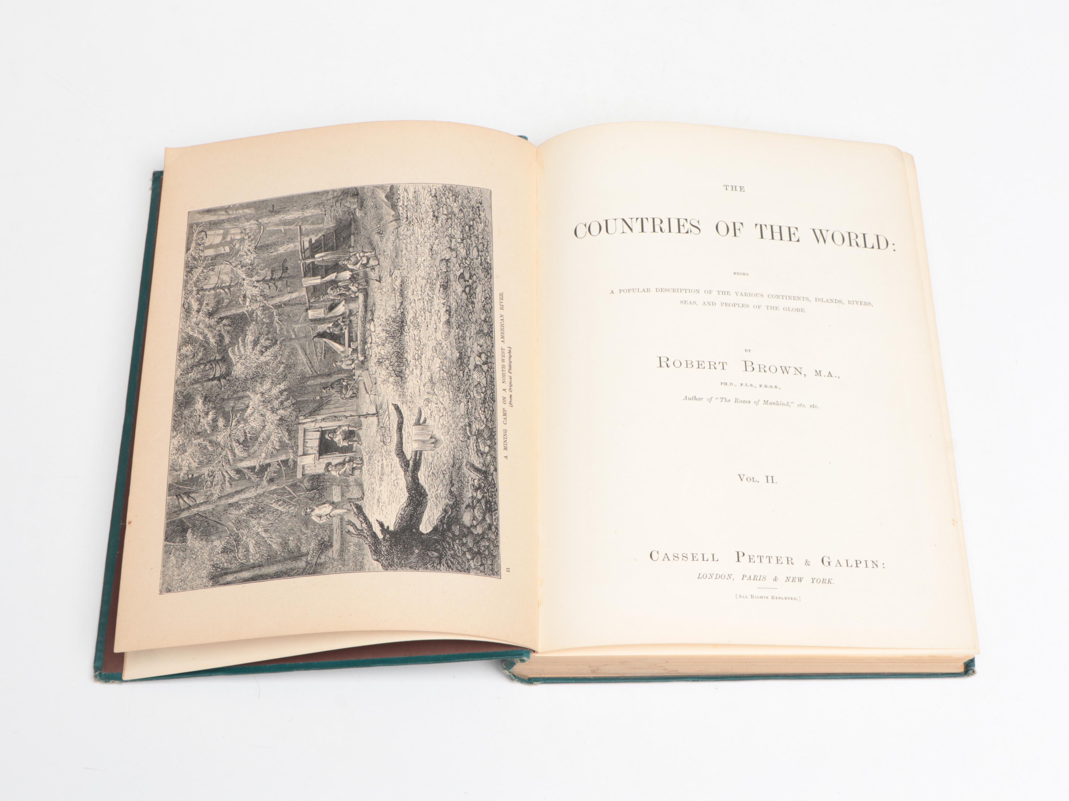 Illustrated "The Countries of the World" Six-Volume Set by Robert Brown