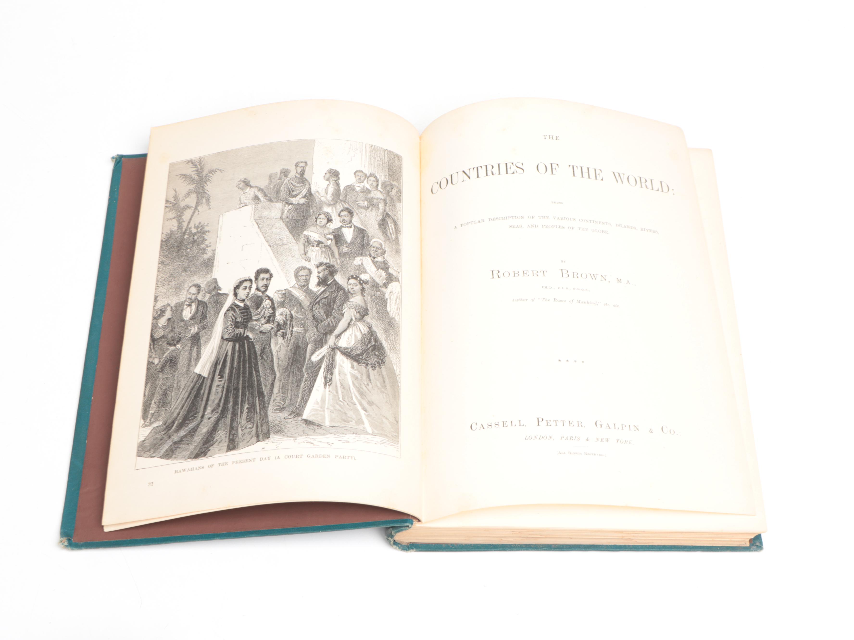 Illustrated "The Countries of the World" Six-Volume Set by Robert Brown
