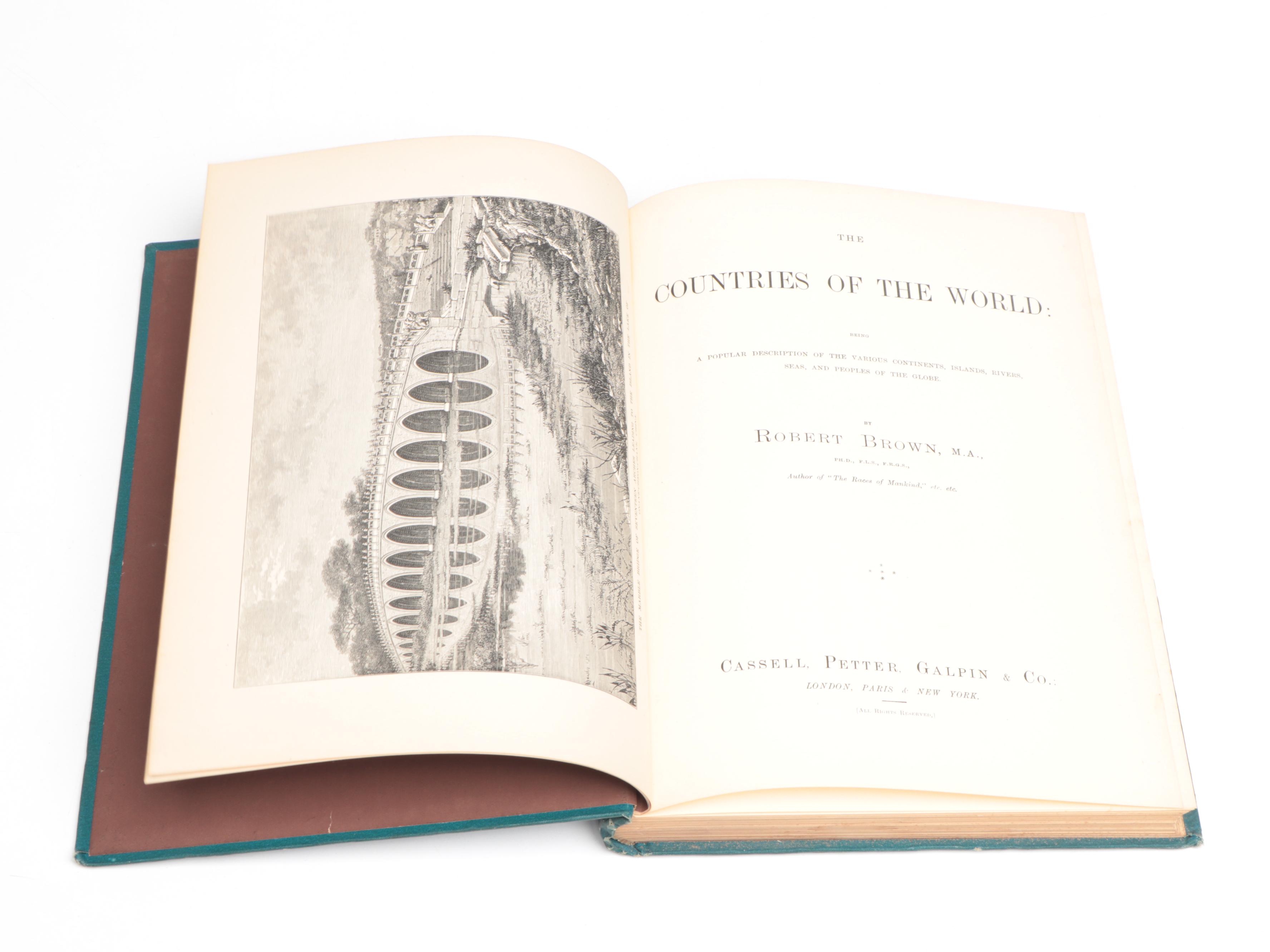 Illustrated "The Countries of the World" Six-Volume Set by Robert Brown