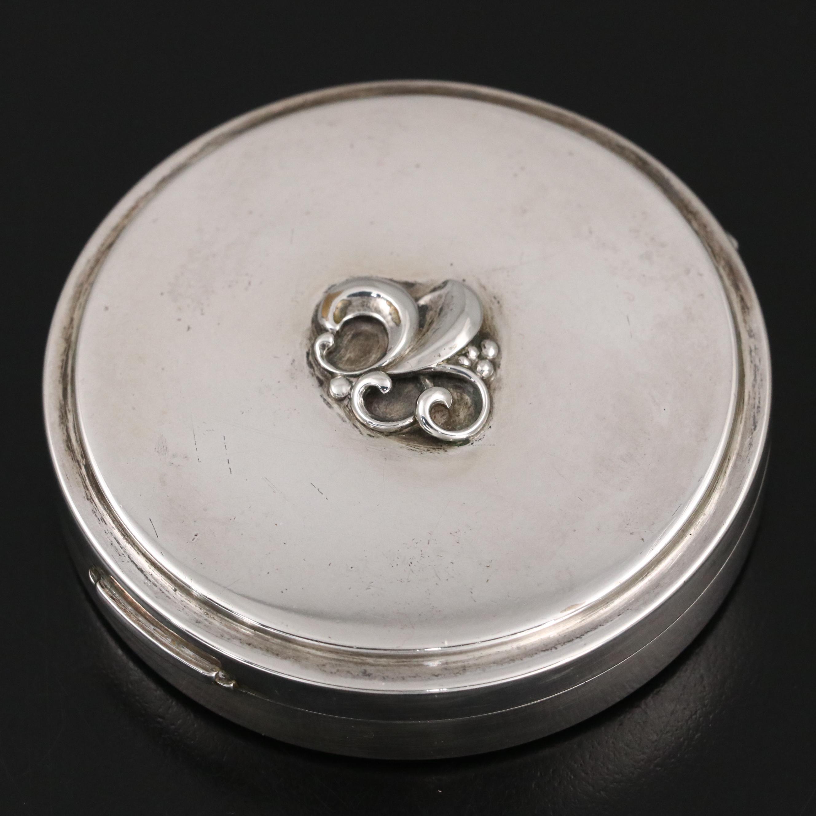 Georg Jensen Danish Mod Sterling Silver Compact, 1933–1944