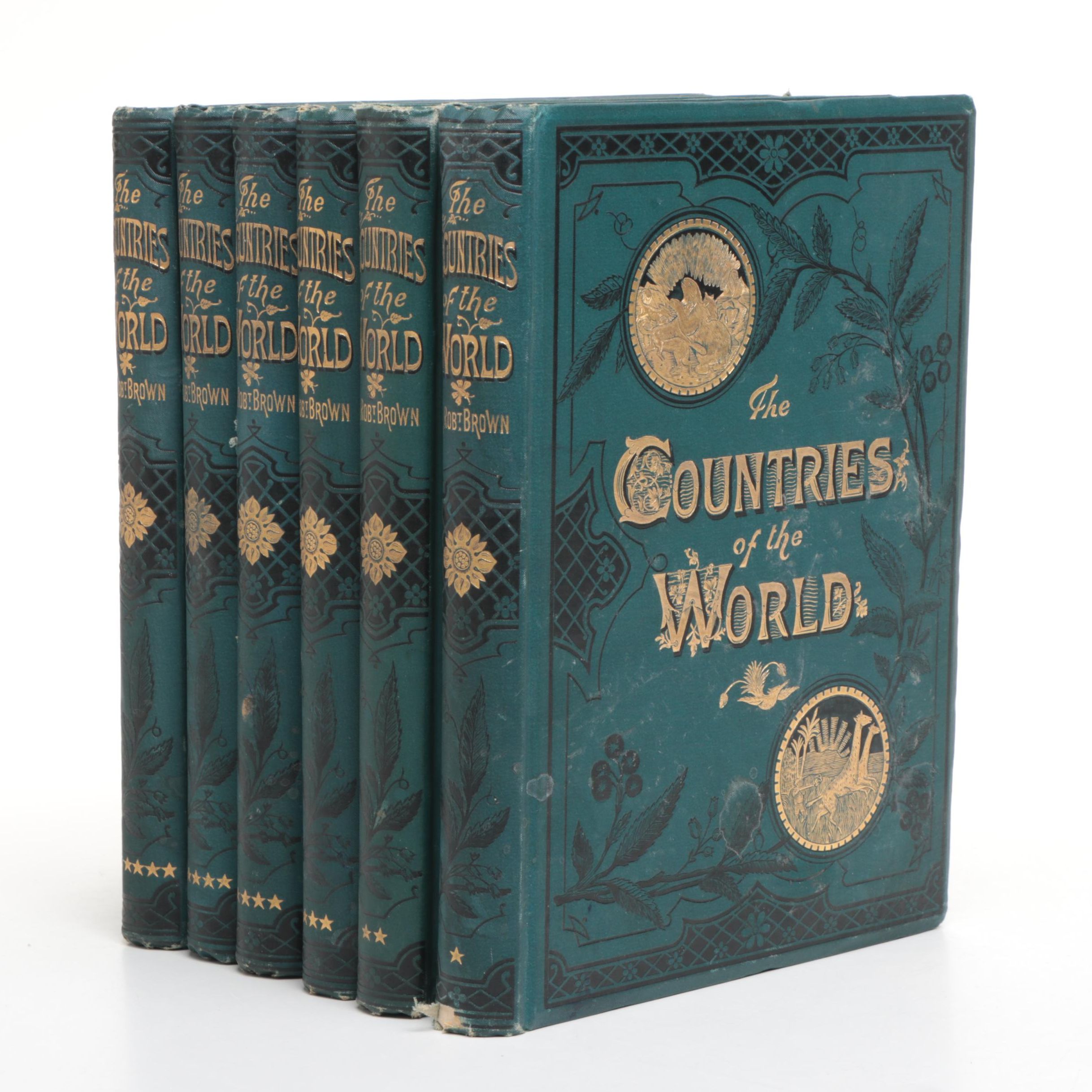 Illustrated "The Countries of the World" Six-Volume Set by Robert Brown