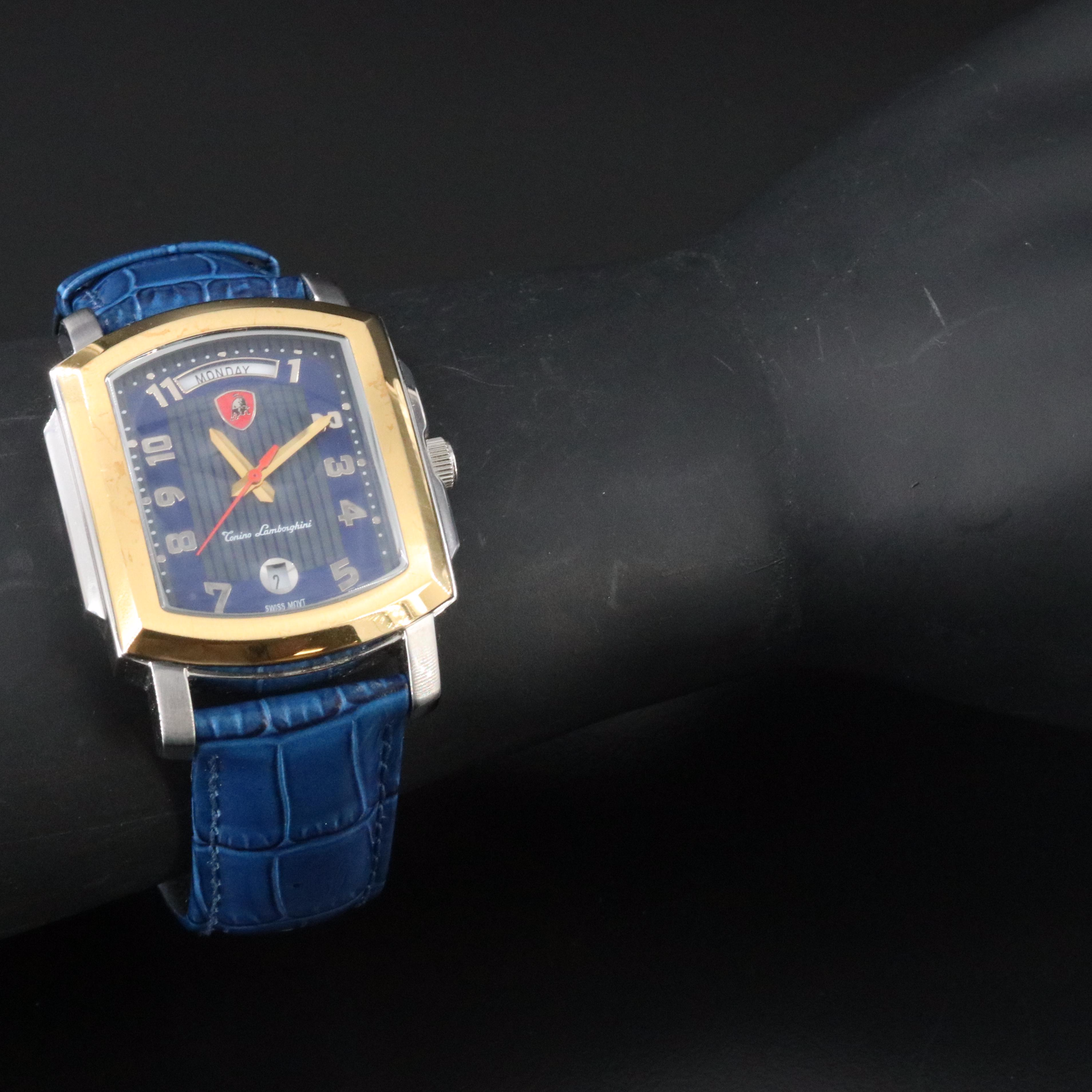 Tonino Lamborghini Swiss Quartz Stainless Steel Day-Date Watch