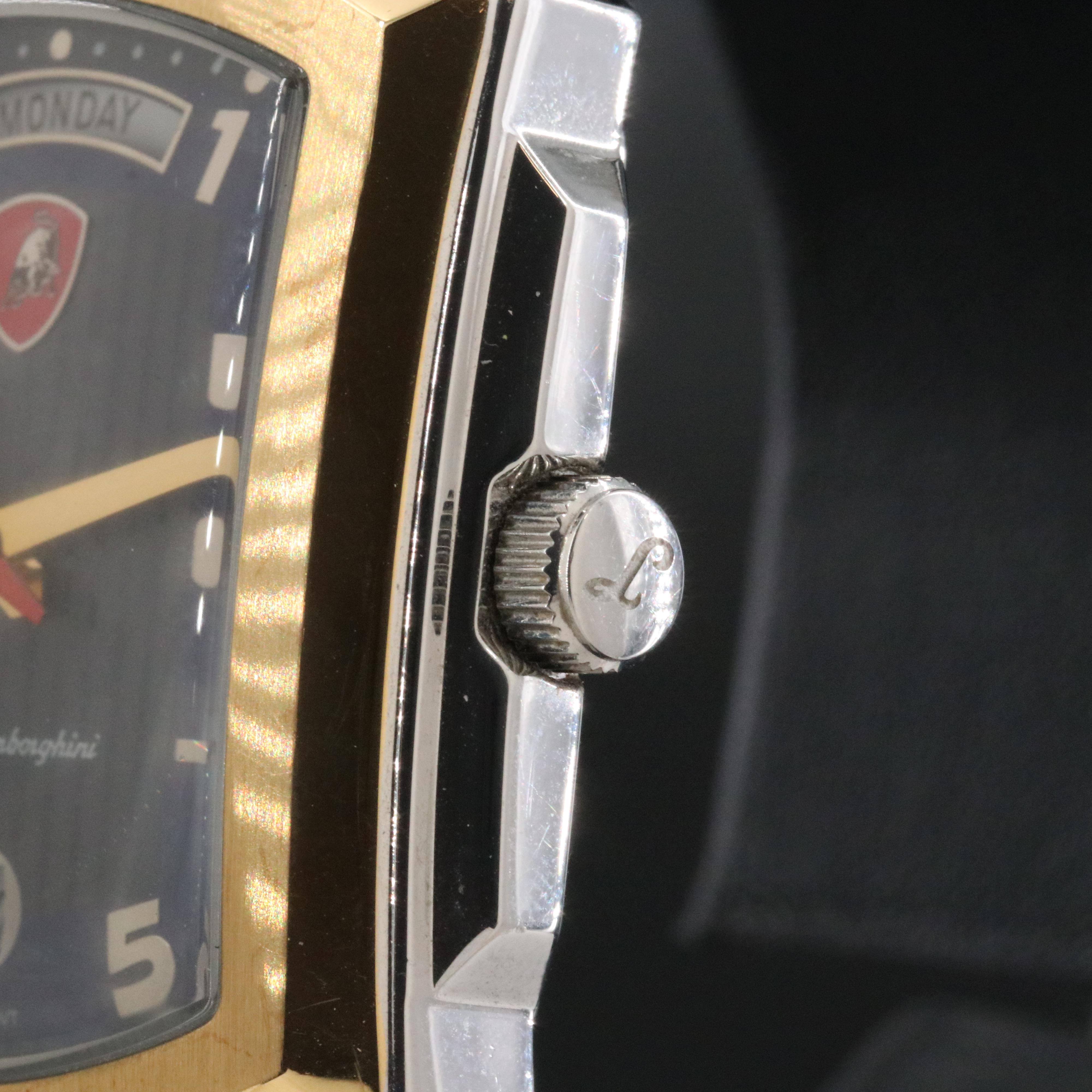 Tonino Lamborghini Swiss Quartz Stainless Steel Day-Date Watch