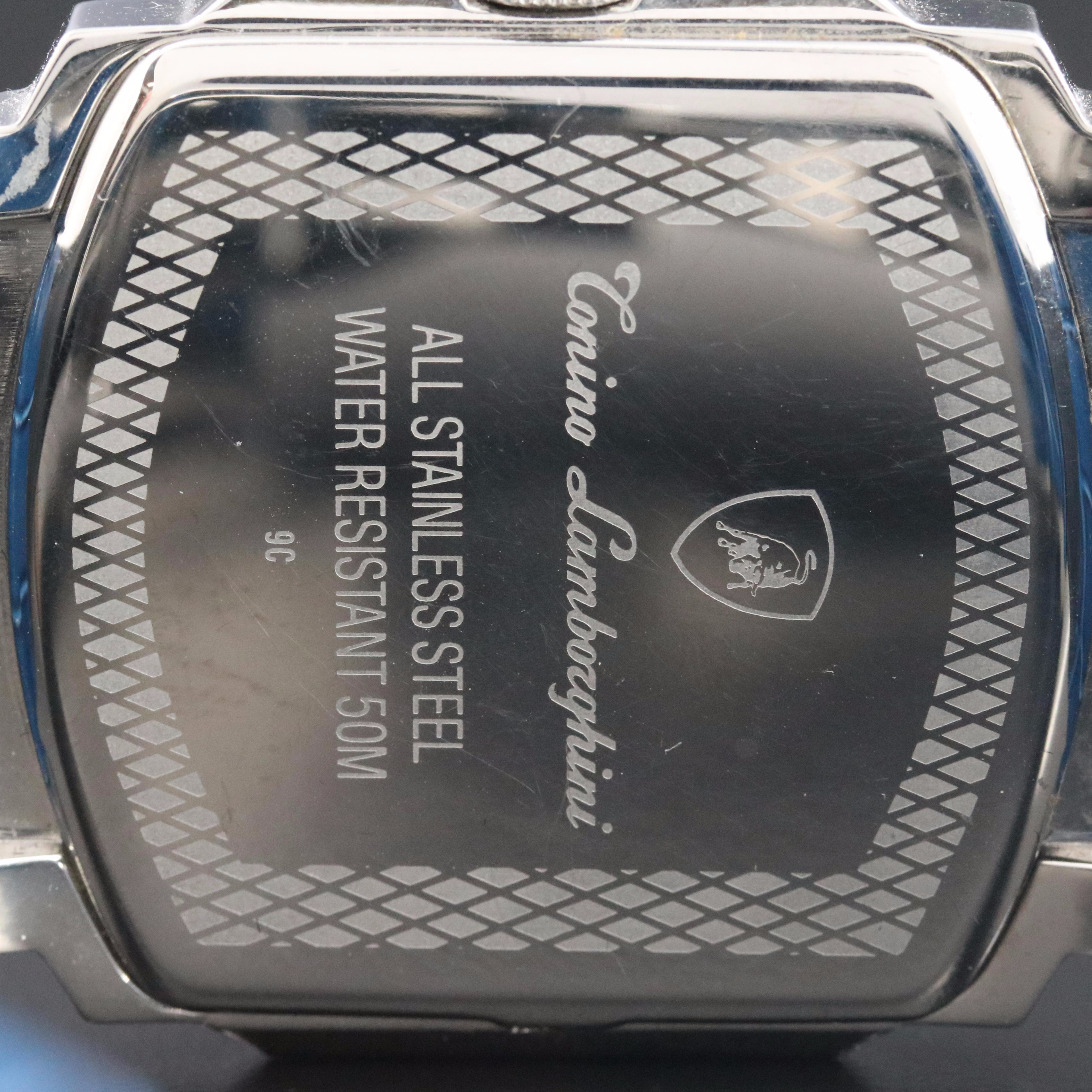 Tonino Lamborghini Swiss Quartz Stainless Steel Day-Date Watch