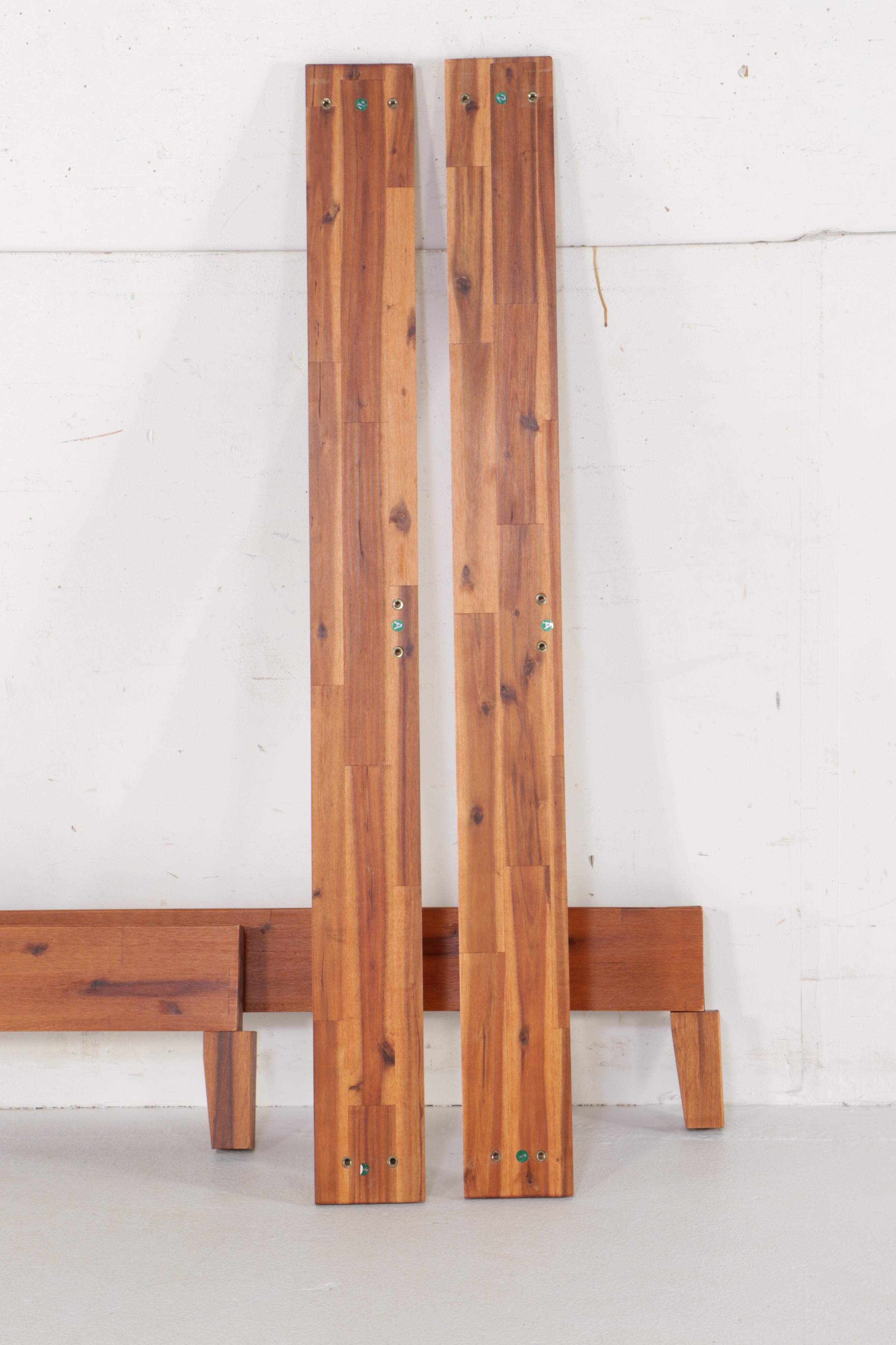 Danish Modern Style Wooden Bed Frame