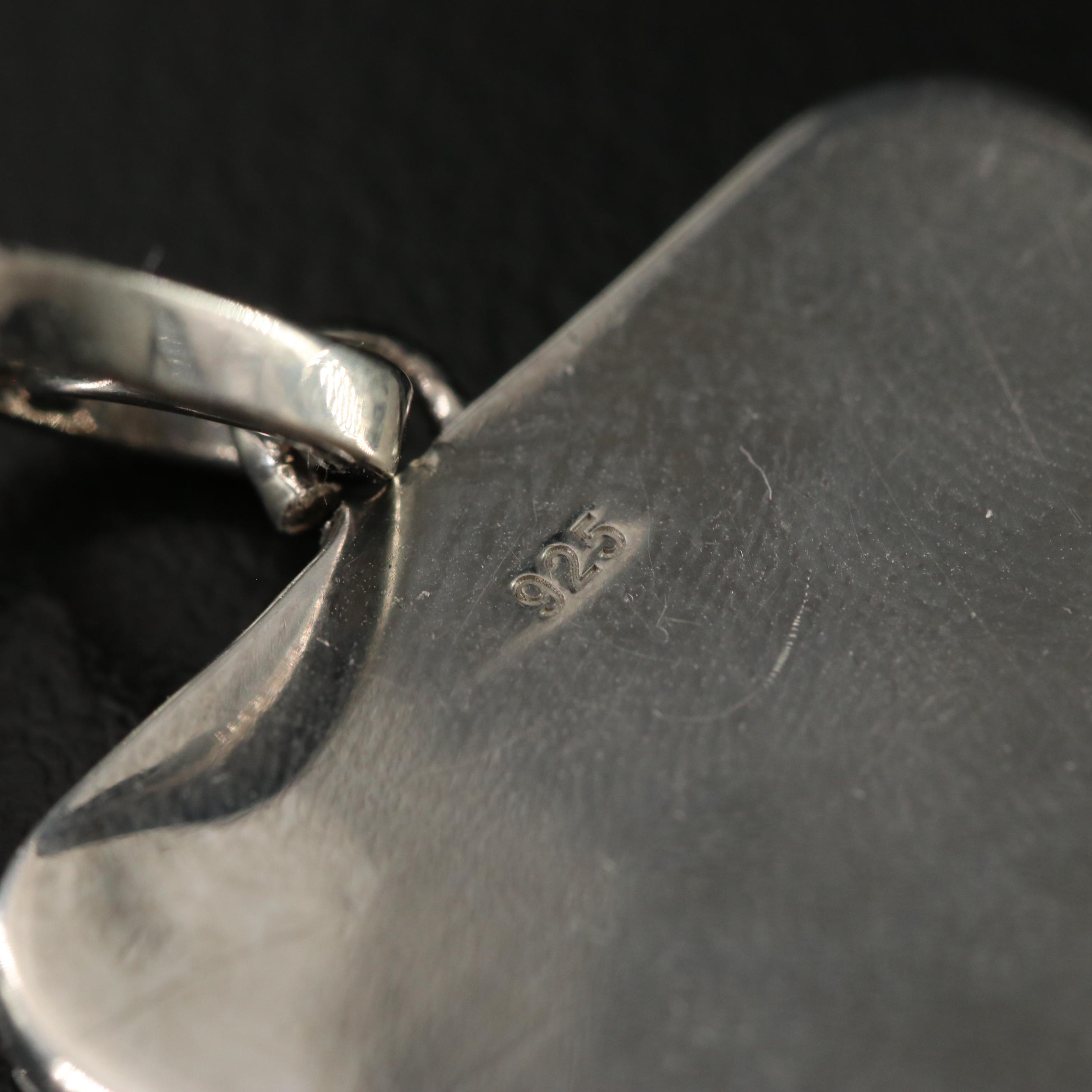 Sheryl Lowe Sterling Diamond Heart Pendant