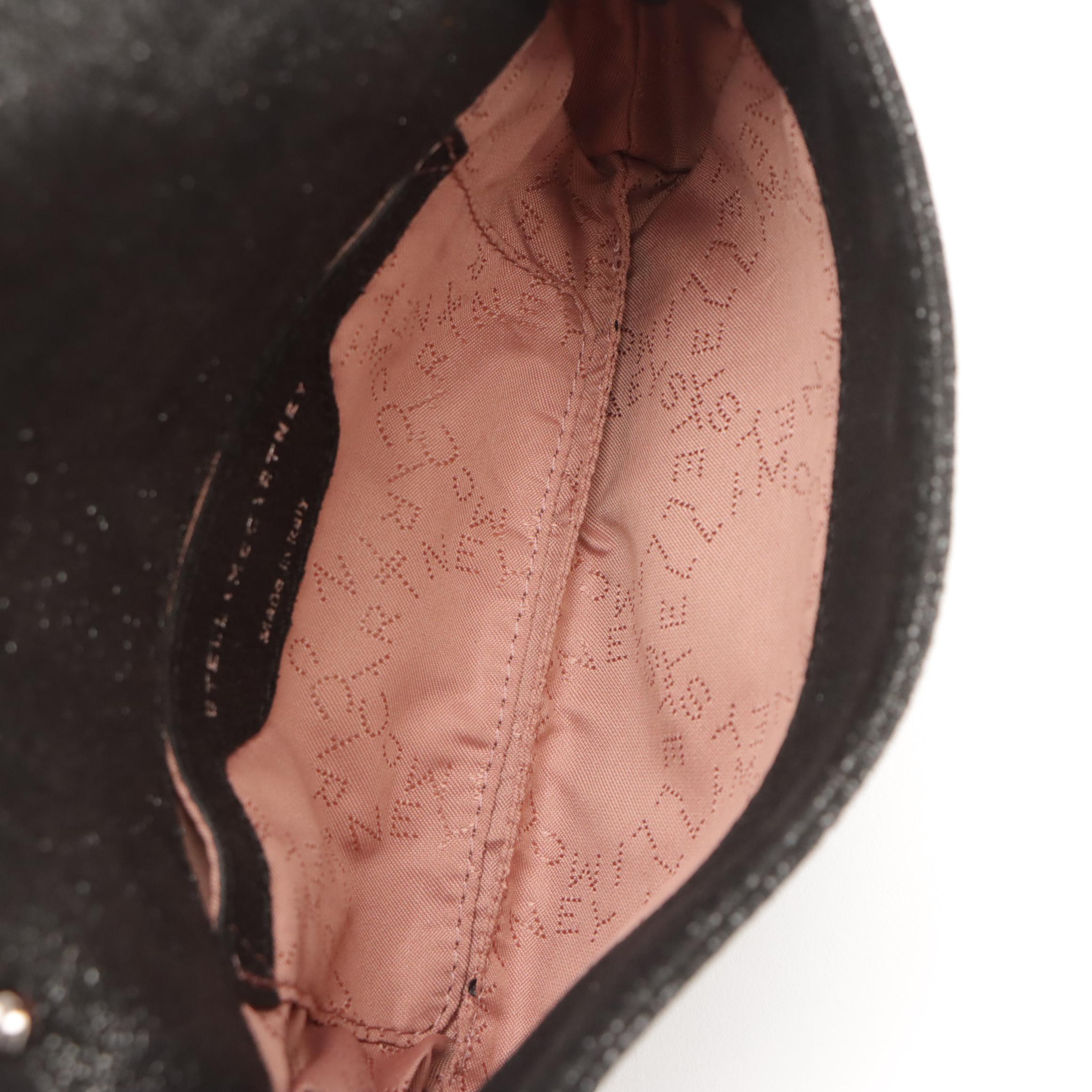 Stella McCartney Falabella Clutch on Chain in Multi-Gem Embellished Vegan Suede