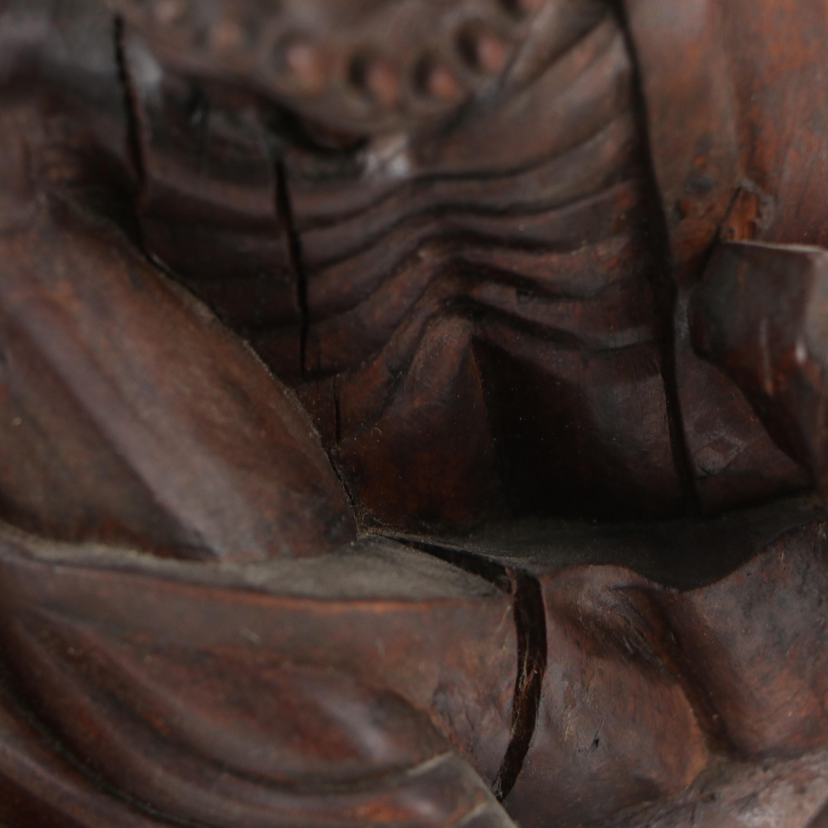 Pair of Chinese Carved Rootwood Figure Table Lamp Bases