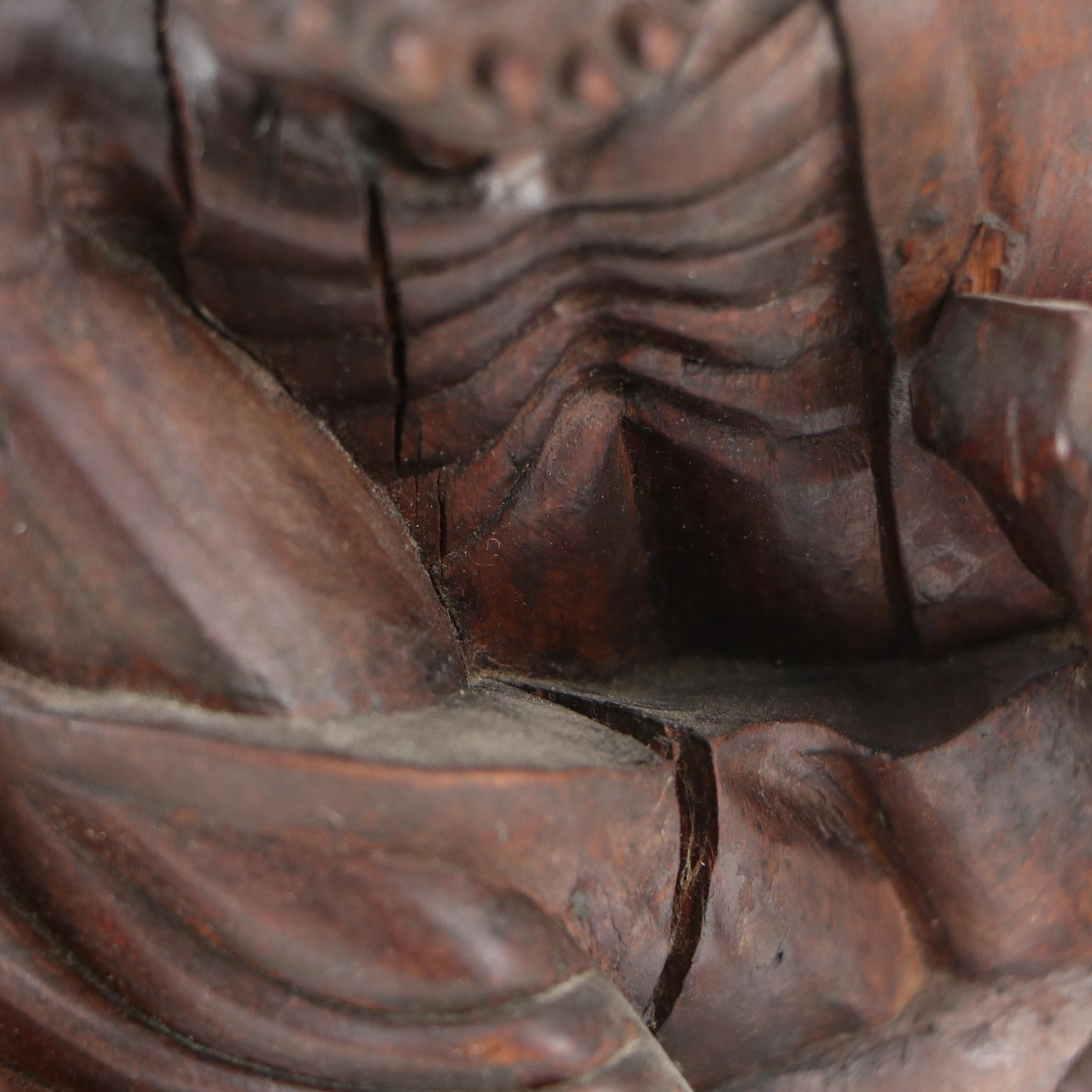 Pair of Chinese Carved Rootwood Figure Table Lamp Bases