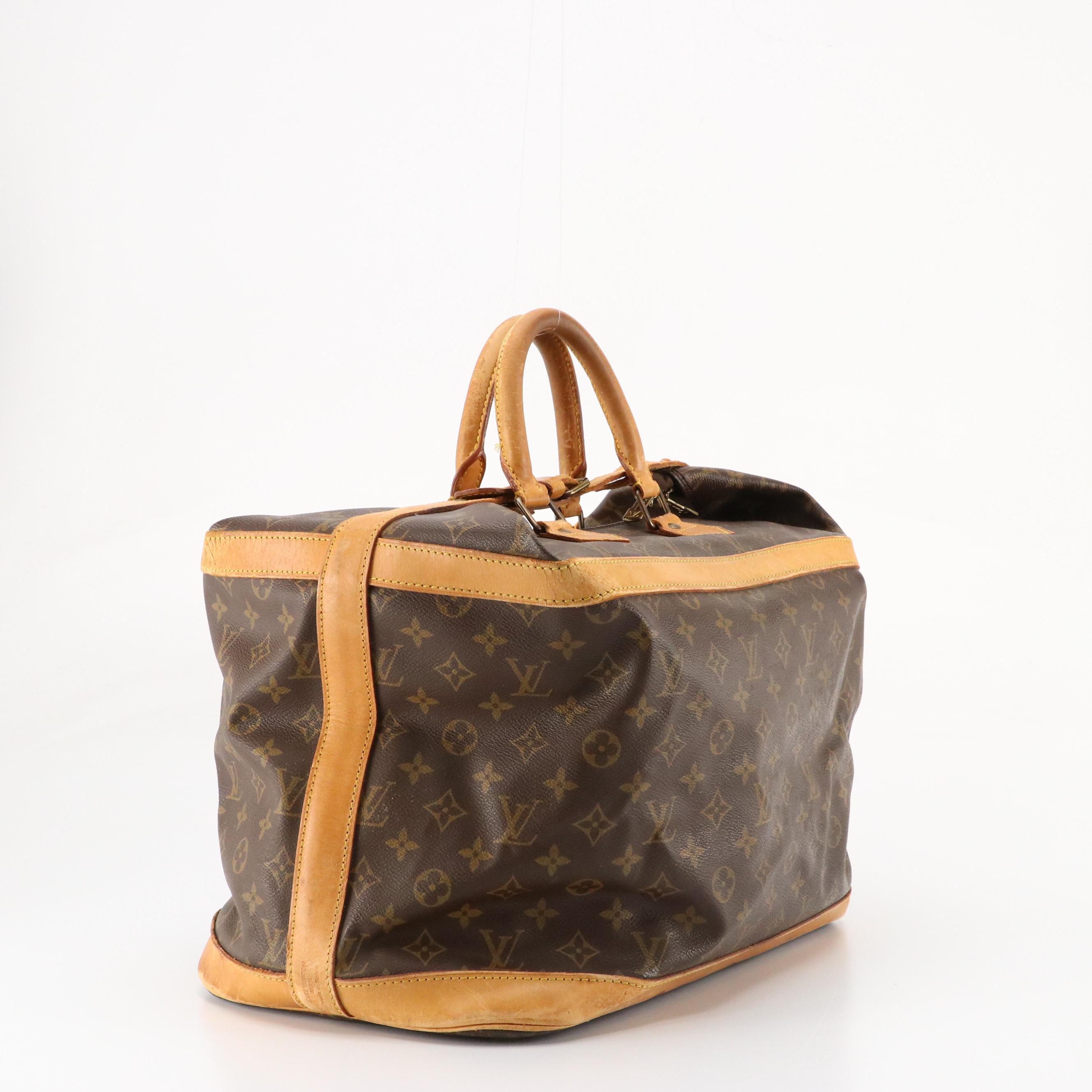 Louis Vuitton Cruiser 40 Travel Bag in Monogram Canvas and Vachetta Leather