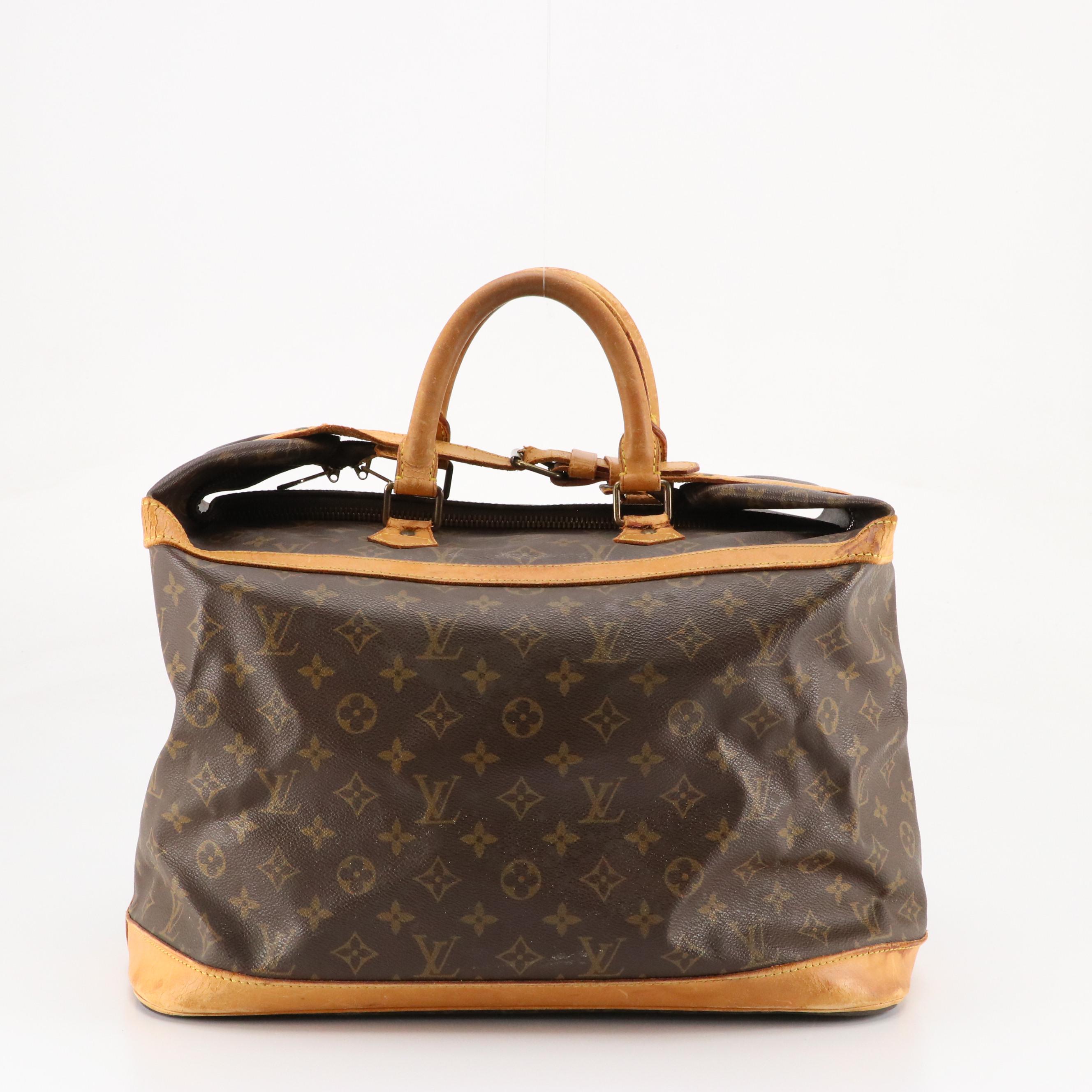 Louis Vuitton Cruiser 40 Travel Bag in Monogram Canvas and Vachetta Leather