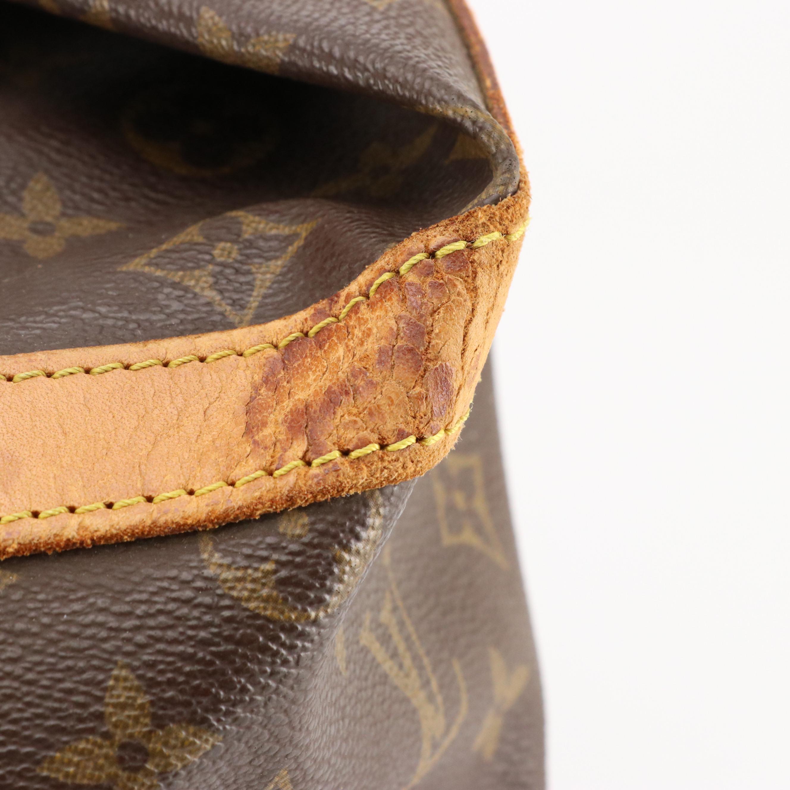 Louis Vuitton Cruiser 40 Travel Bag in Monogram Canvas and Vachetta Leather