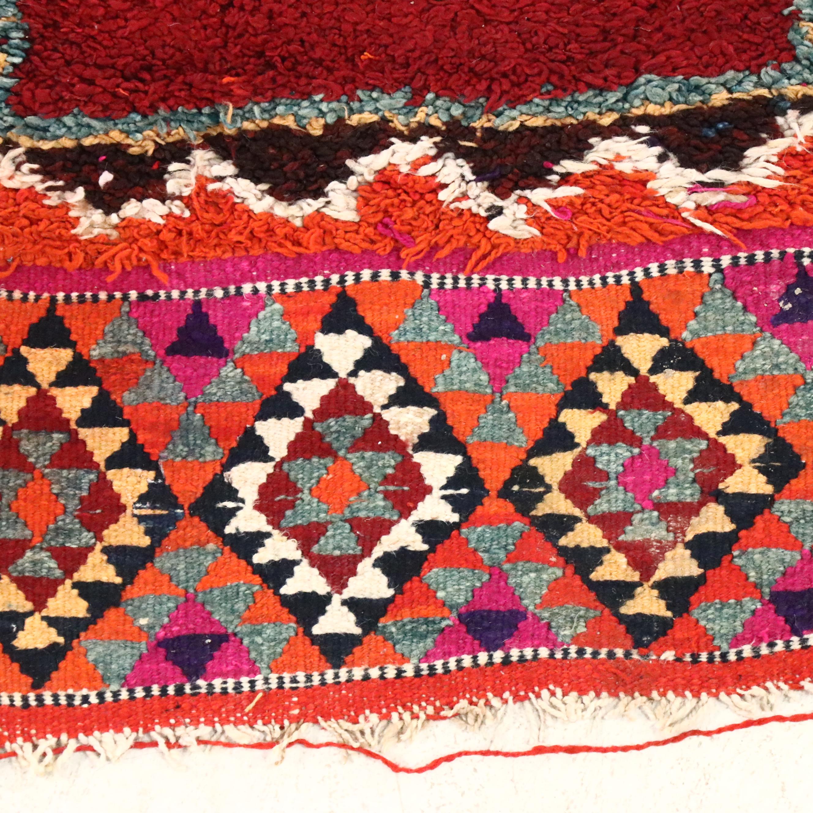 2'9 x 9'11 Hand-Knotted Moroccan Berber Carpet Runner