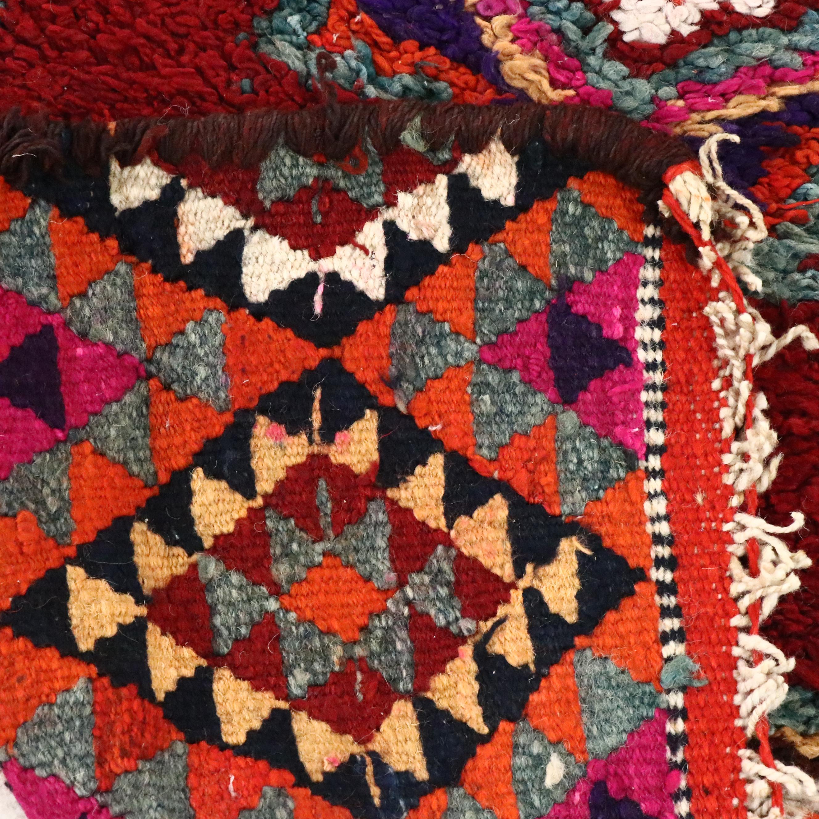 2'9 x 9'11 Hand-Knotted Moroccan Berber Carpet Runner